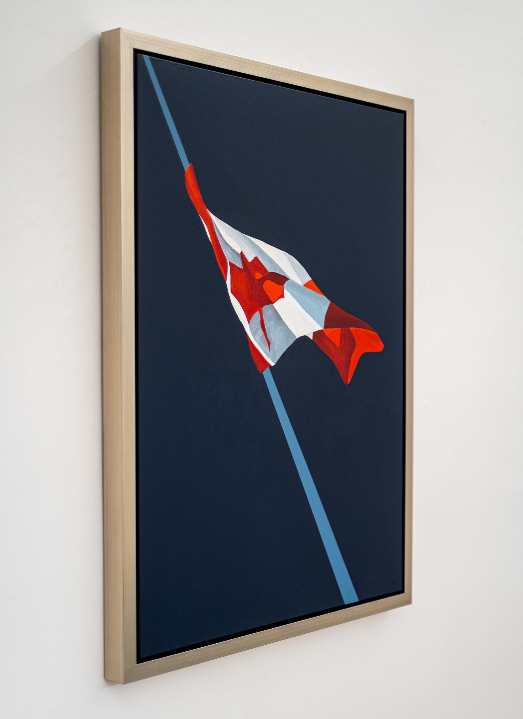 The Painted Flag Navy (2004) - figurative, contemporary, acrylic on canvas - Painting by Charles Pachter