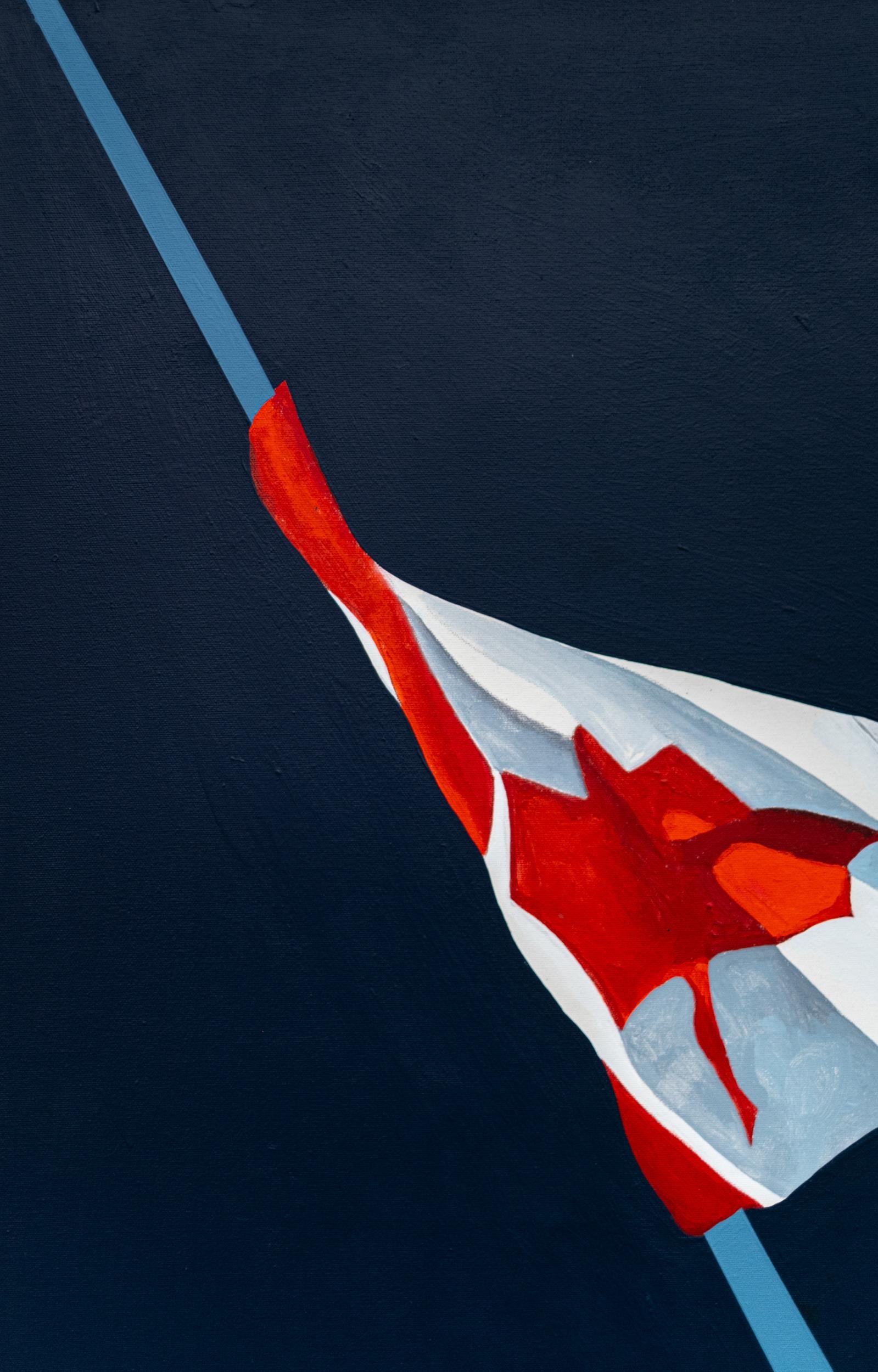 The Painted Flag Navy (2004) - figurative, contemporary, acrylic on canvas For Sale 2