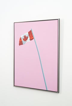 The Painted Flag - painting, acrylic on canvas