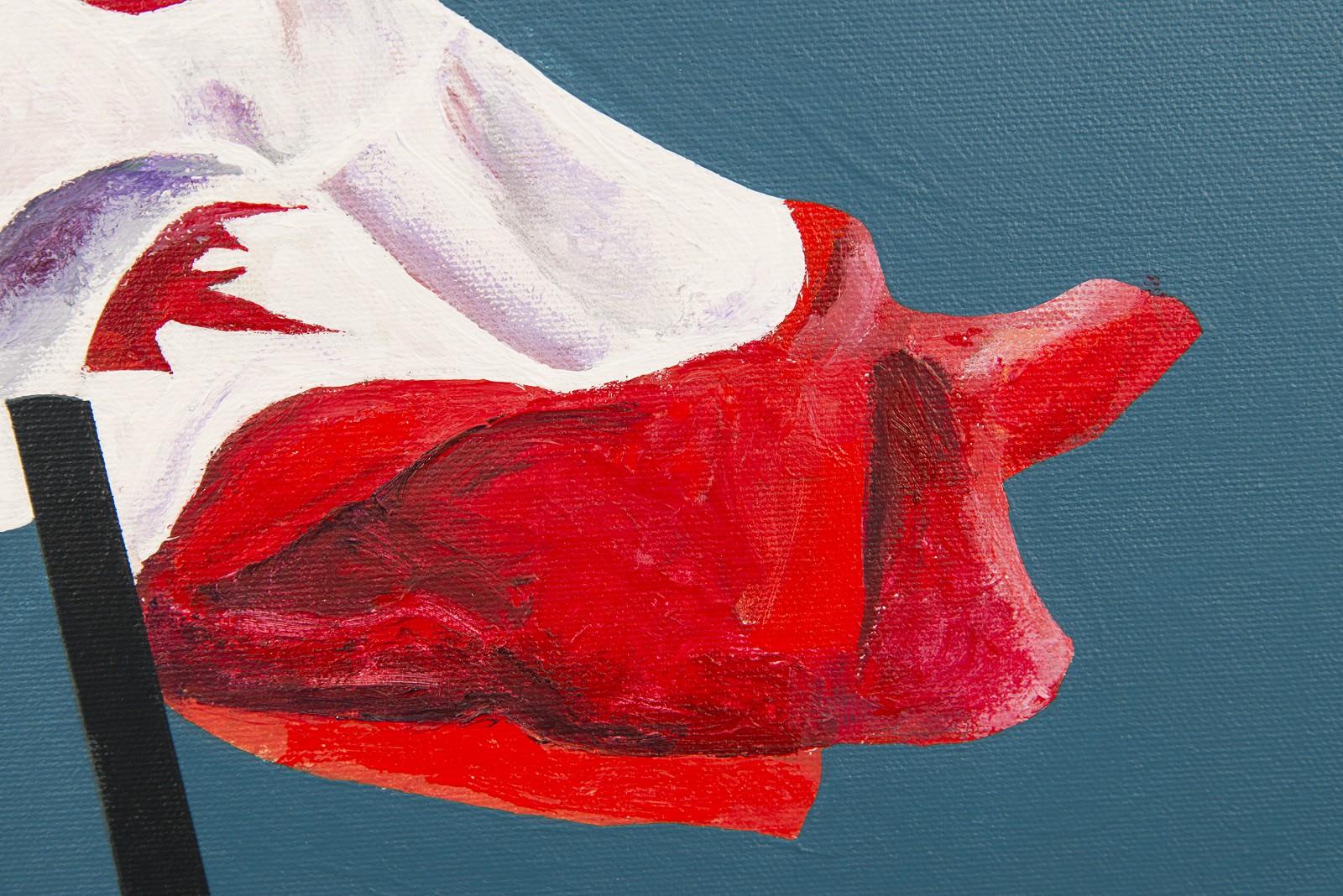 Bemalte Flagge – Pop-Art,  Canadiana, ikonisch, Acryl auf Leinwand (Zeitgenössisch), Painting, von Charles Pachter