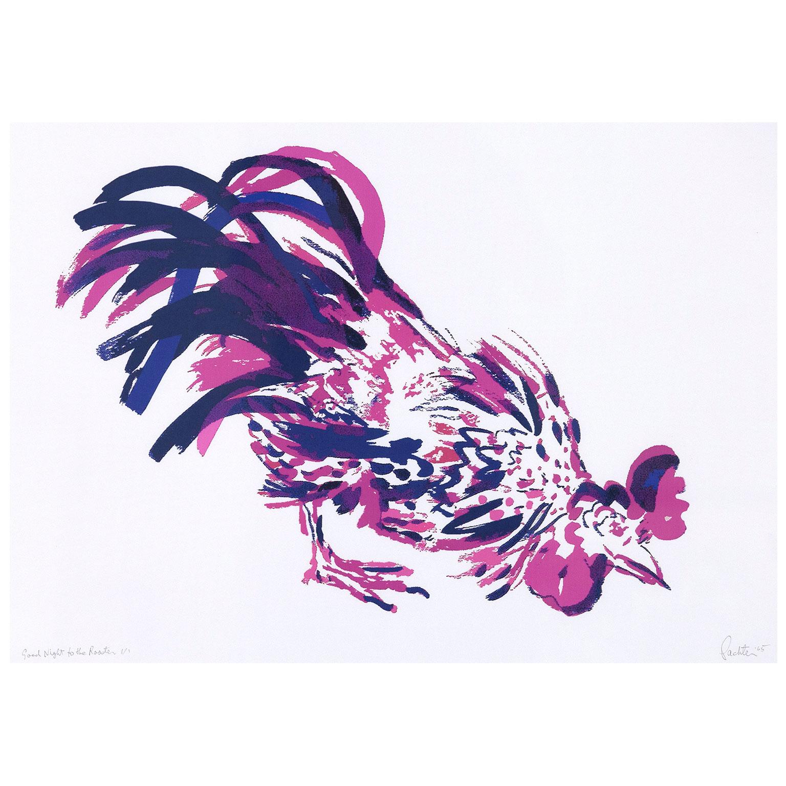 Charles Pachter « Good Night to the Rooster » ( Bonne nuit à la coq) en vente 11