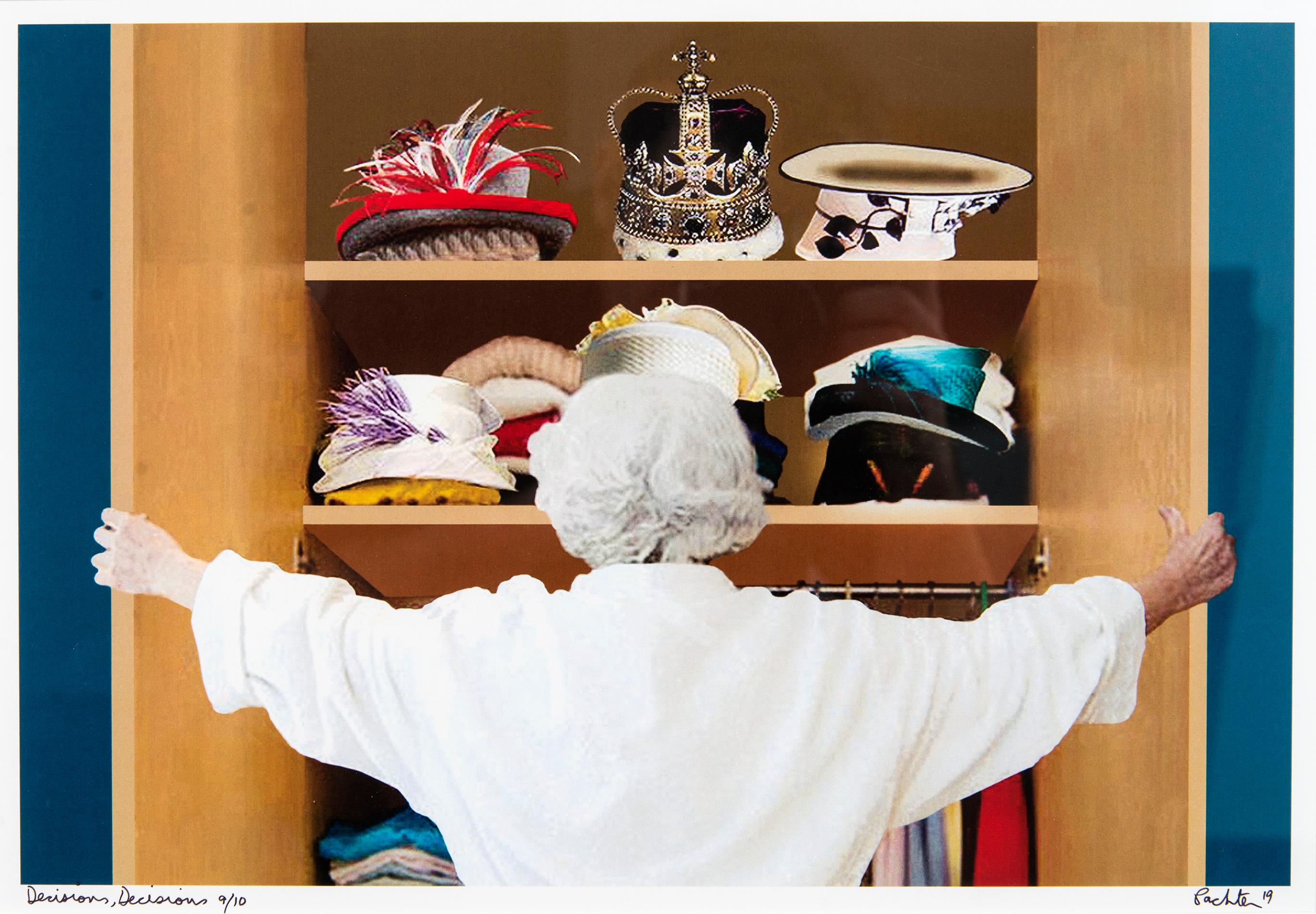 Decisions Decisions 9/15 - Queen, figurative, pop-art, limited giclee print - Contemporary Print by Charles Pachter