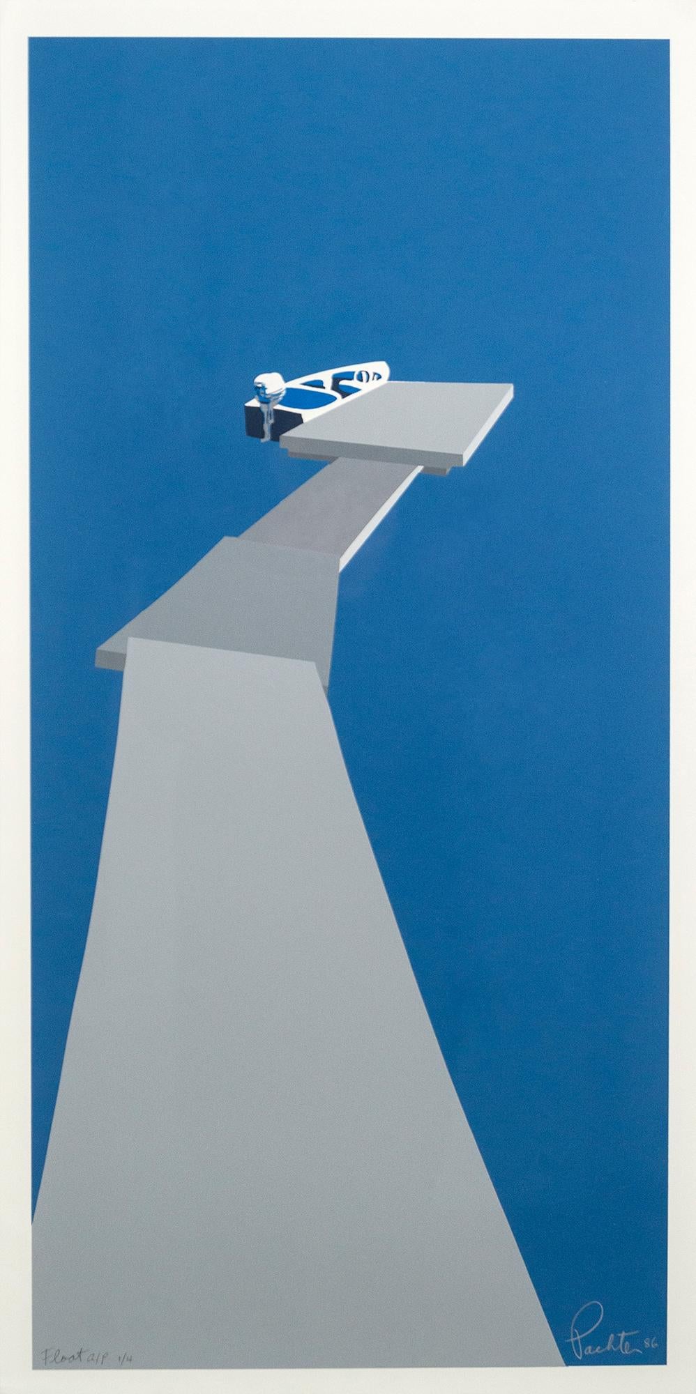 Float AP 1/4 - minimalista, contemporáneo, figurativo, impresión litográfica - Print Contemporáneo de Charles Pachter