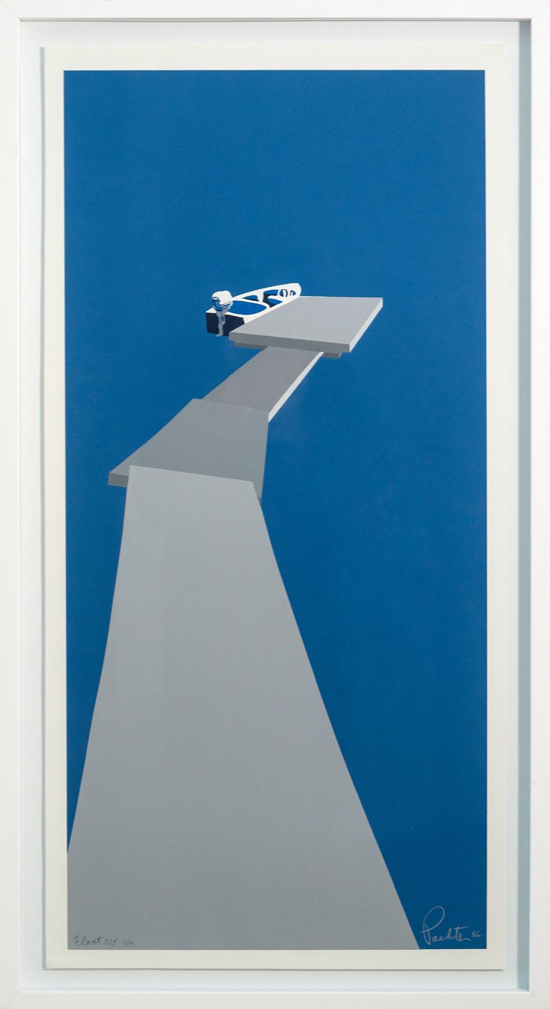 Float AP 1/4 - minimalista, contemporáneo, figurativo, impresión litográfica - Print de Charles Pachter