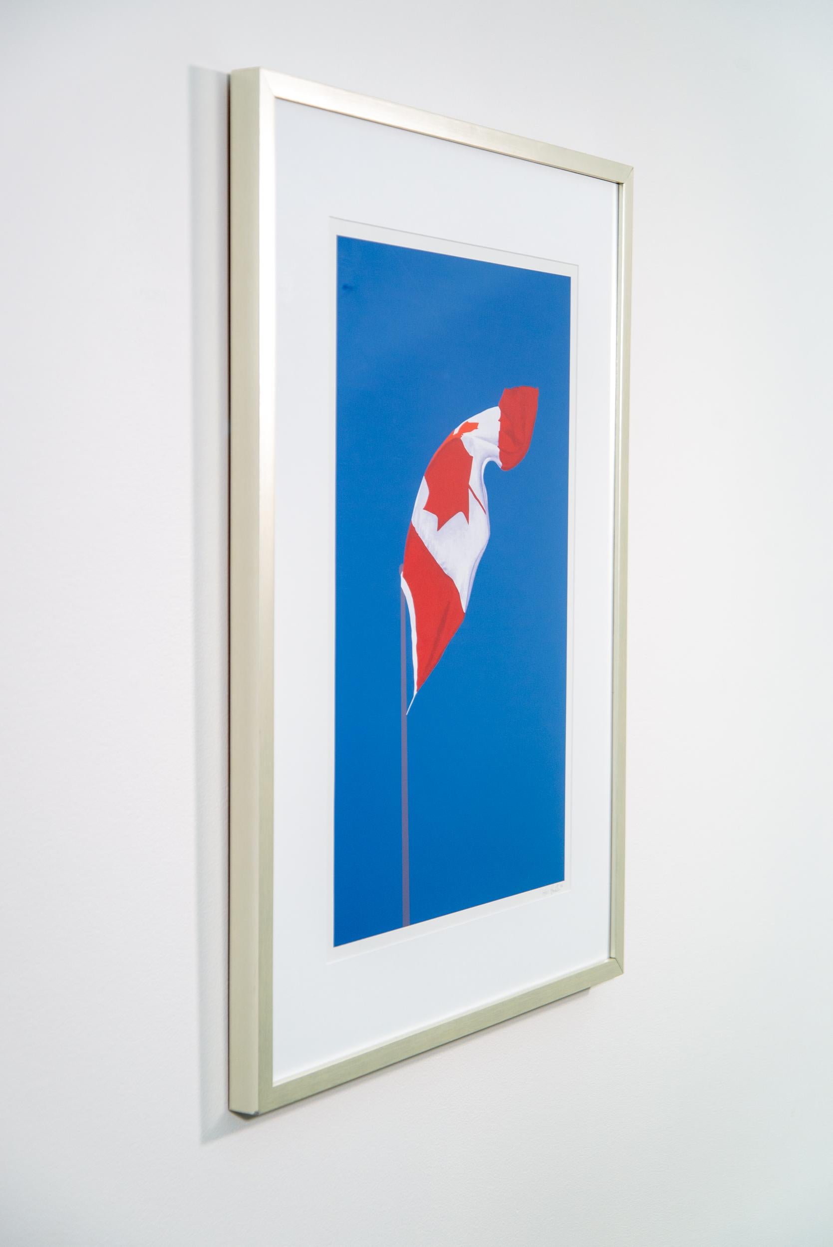 Painted Flag: Vertical Blue 14/25 - contemporary, pop-art, silkscreen print 1