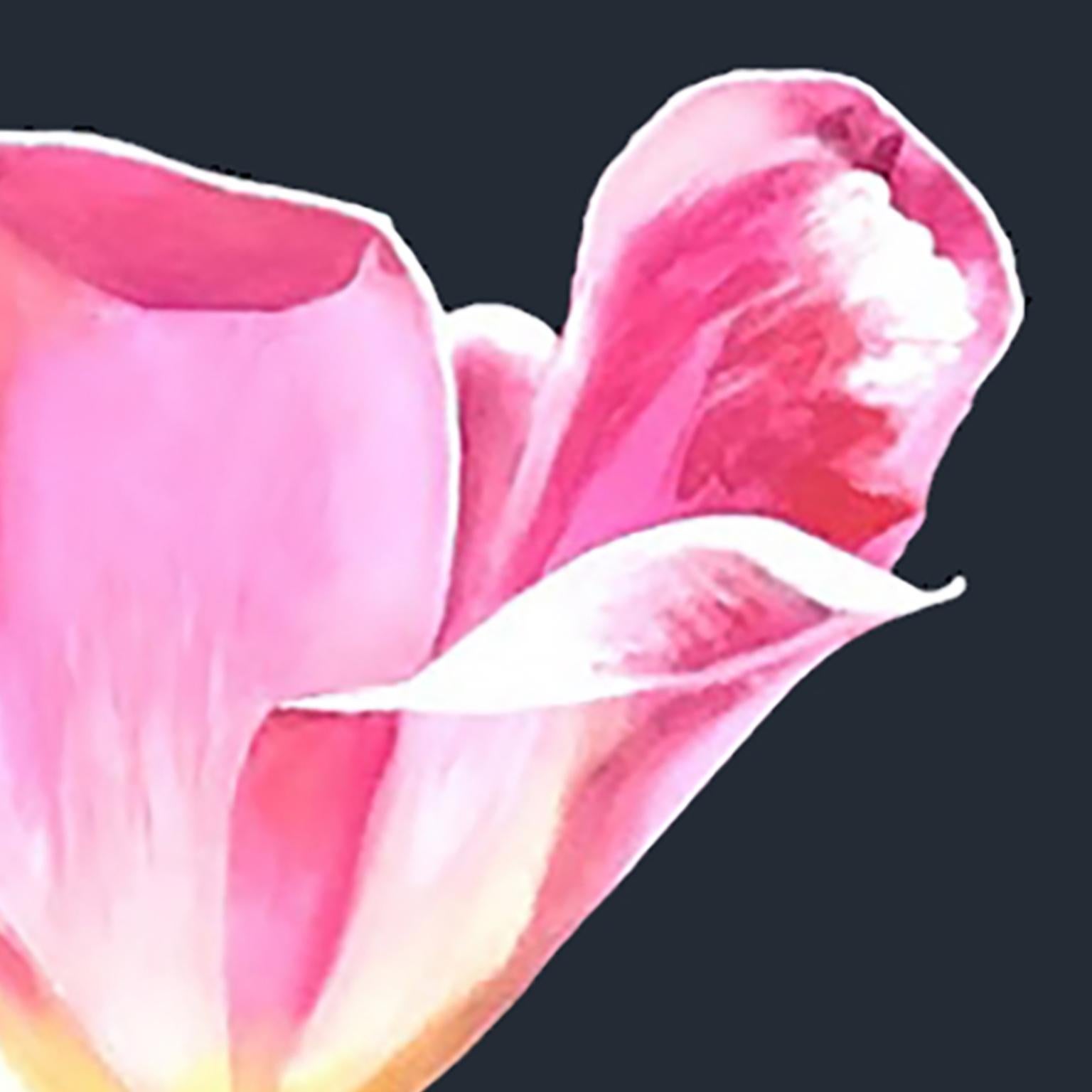 Tulipano rosa - Painting Contemporaneo di Charles Pachter