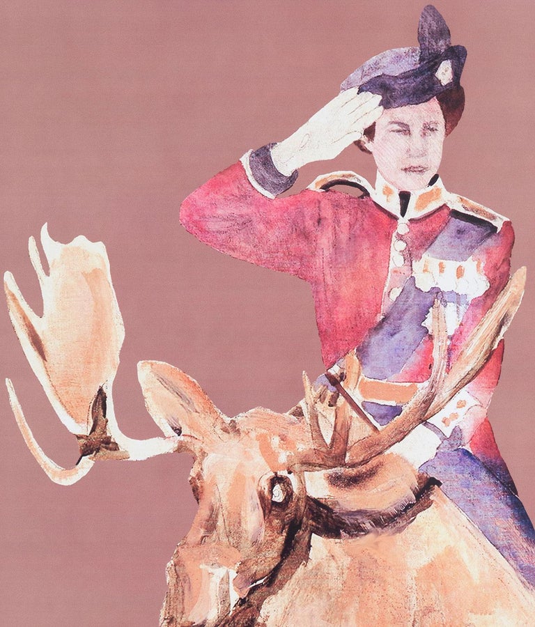 Charles Pachter Queen on Moose For Sale at 1stDibs