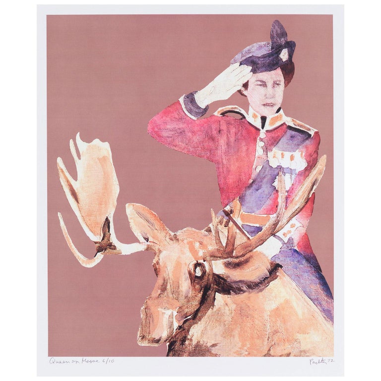 Charles Pachter Queen on Moose For Sale at 1stDibs