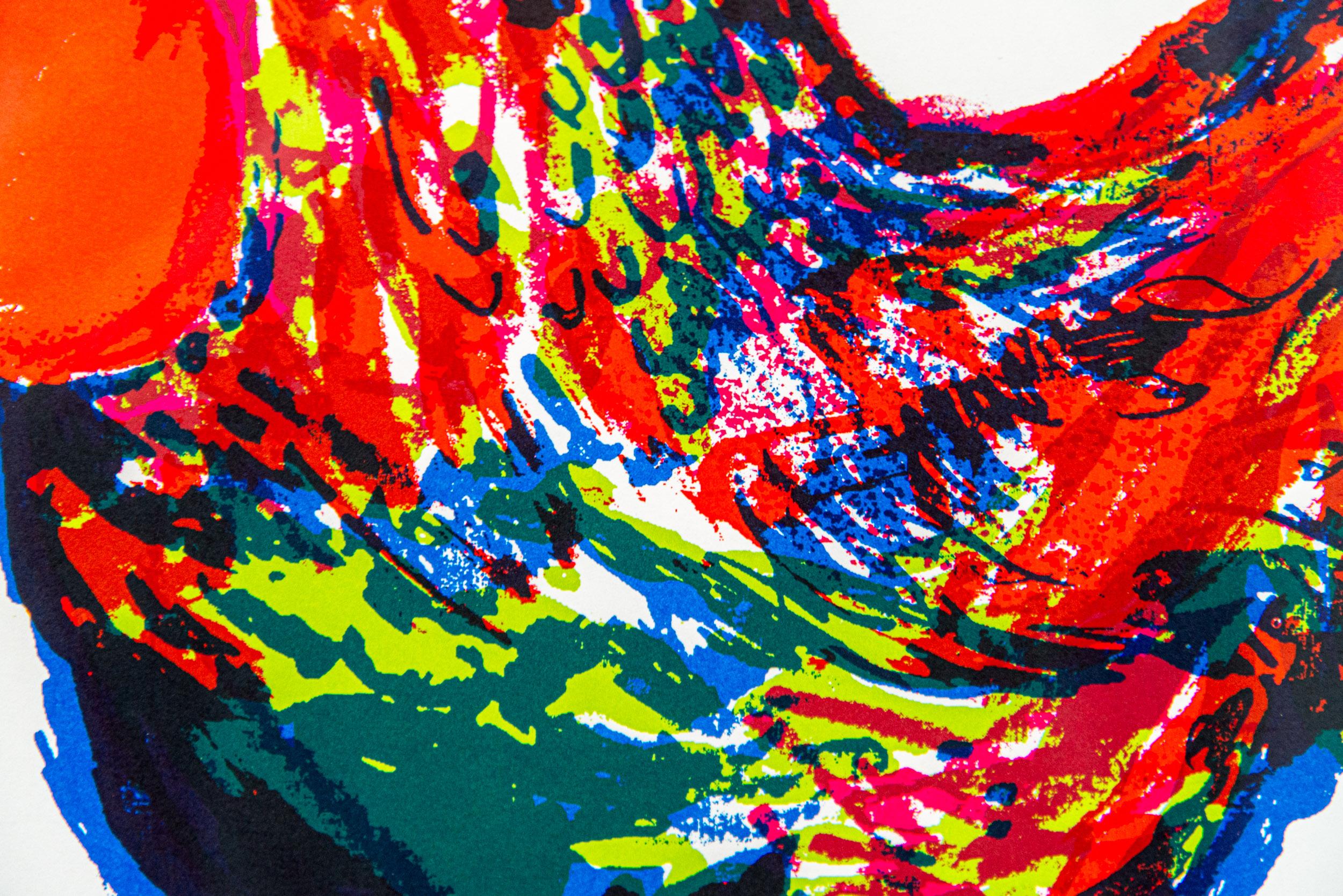 Gallo - uccello, contemporaneo, figurativo, pop-art, stampa giclée limitata in vendita 1
