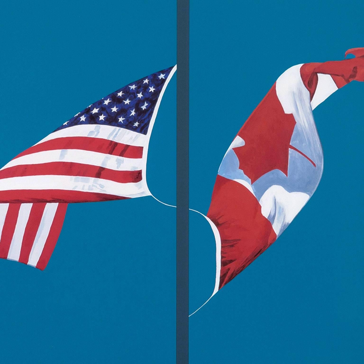 Charles Pachter's iconic and celebrated series the Painter Flag was created in the early 1980's.

For nearly forty years it has been one of his most sought-after creations and hangs in important commercial and public institutions across the