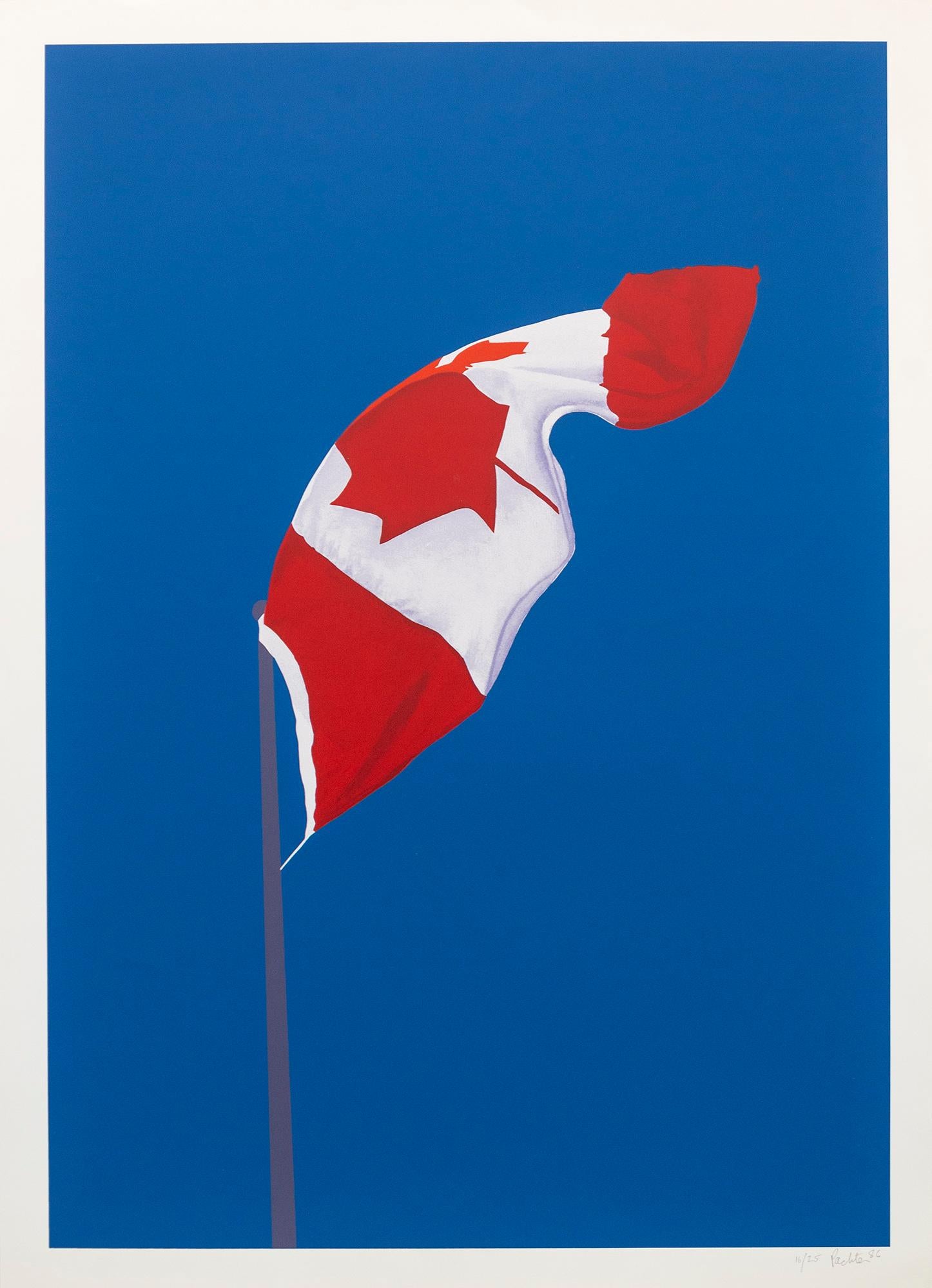 The Painted Flag print ed 16/25 - contemporary, pop-art, lithograph print - Print de Charles Pachter
