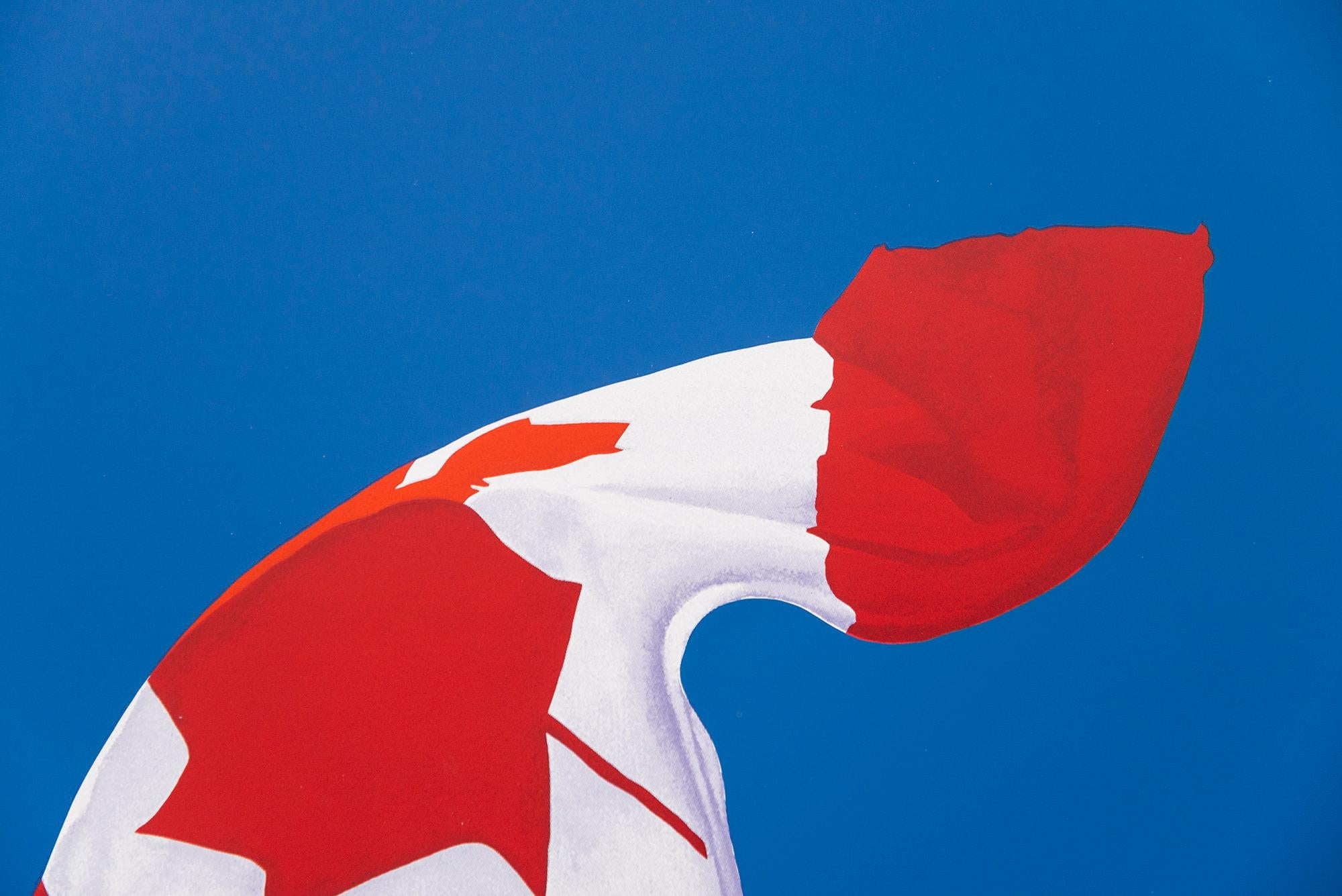 The Painted Flag print ed 16/25 - contemporary, pop-art, lithograph print - Contemporain Print par Charles Pachter