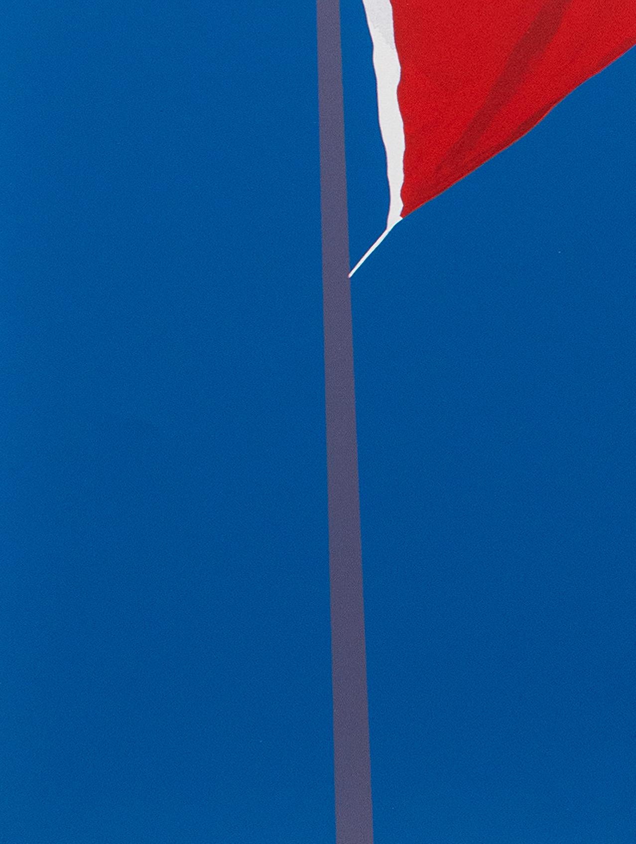 This pop art lithograph of a Canadian flag is by Charles Pachter.

One of Canada’s leading contemporary artists, Charles Pachter, is renowned for his iconic pop art images that often celebrate our national pride. In his own distinctive way, the
