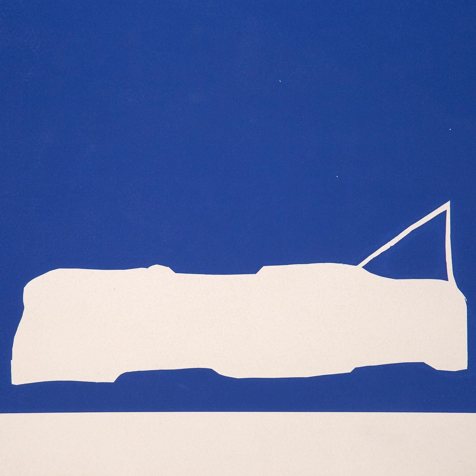 Bandera de Toronto - Still-Life Print Azul de Charles Pachter
