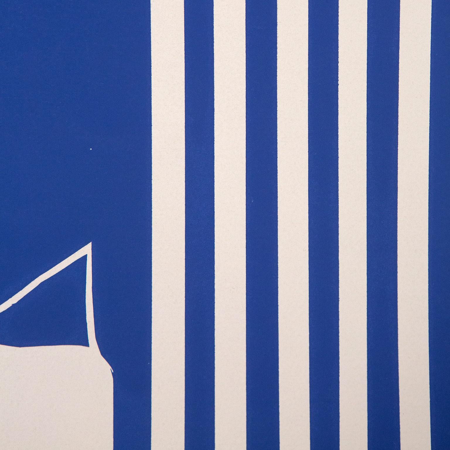 Toronto Flag - Blue Still-Life Print by Charles Pachter