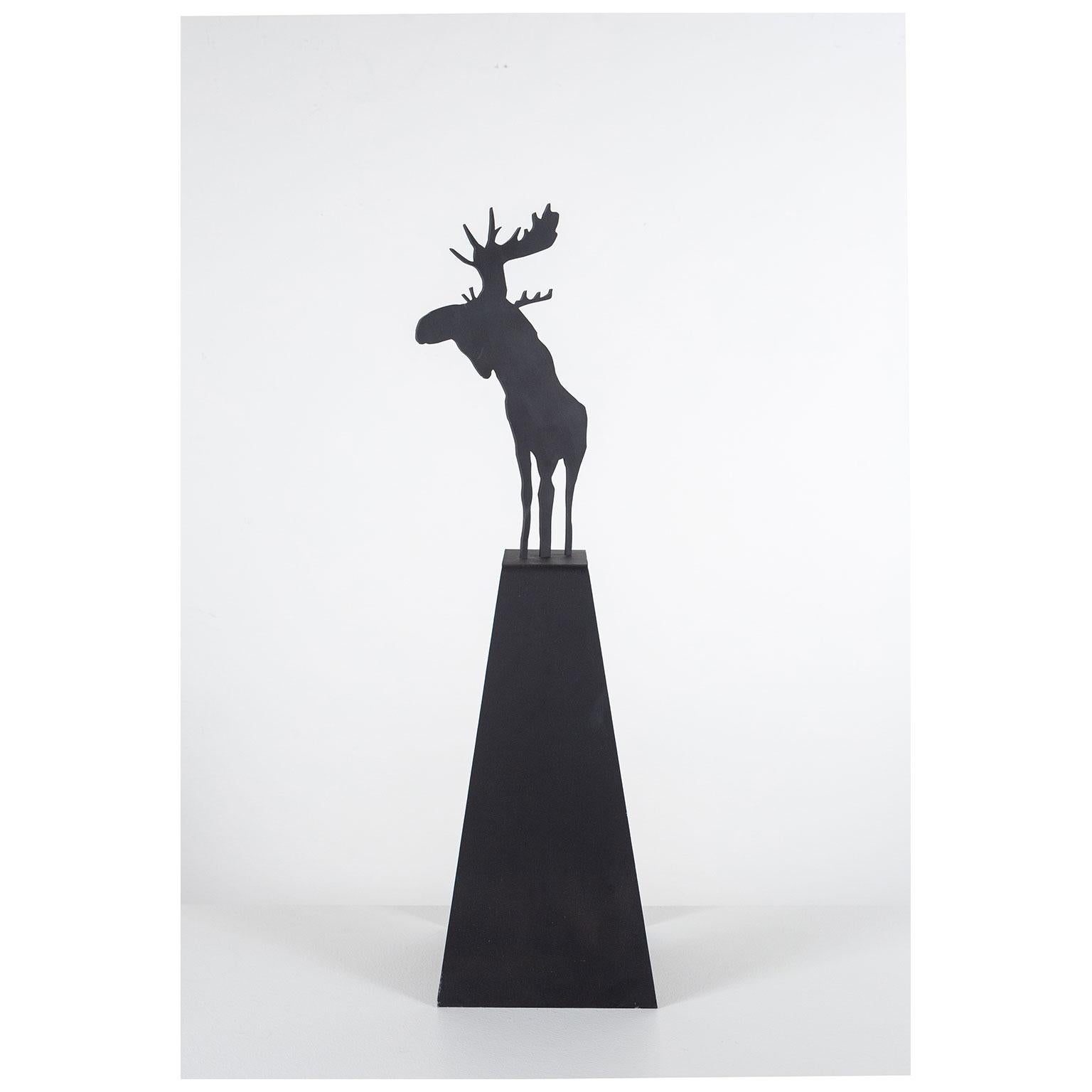 Charles Pachter Figurative Sculpture - Mooseamour
