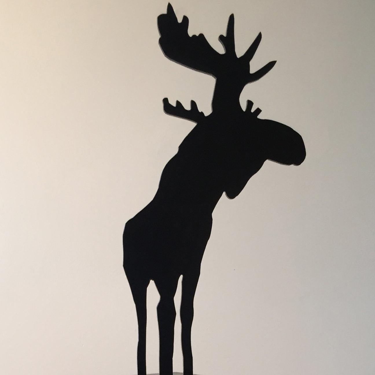 Small Moose - Sculpture by Charles Pachter