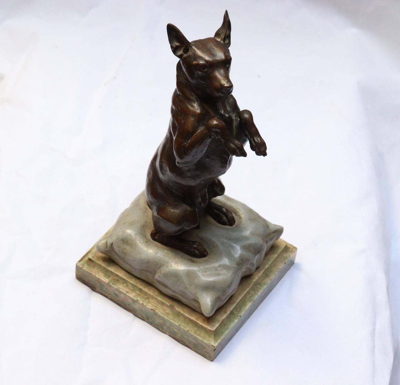 Charles Paillet Bronze Figure of a Dog In Good Condition In Saint-Ouen, FR