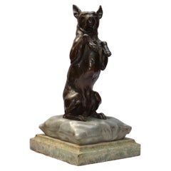 Antique Charles Paillet Bronze Figure of a Dog