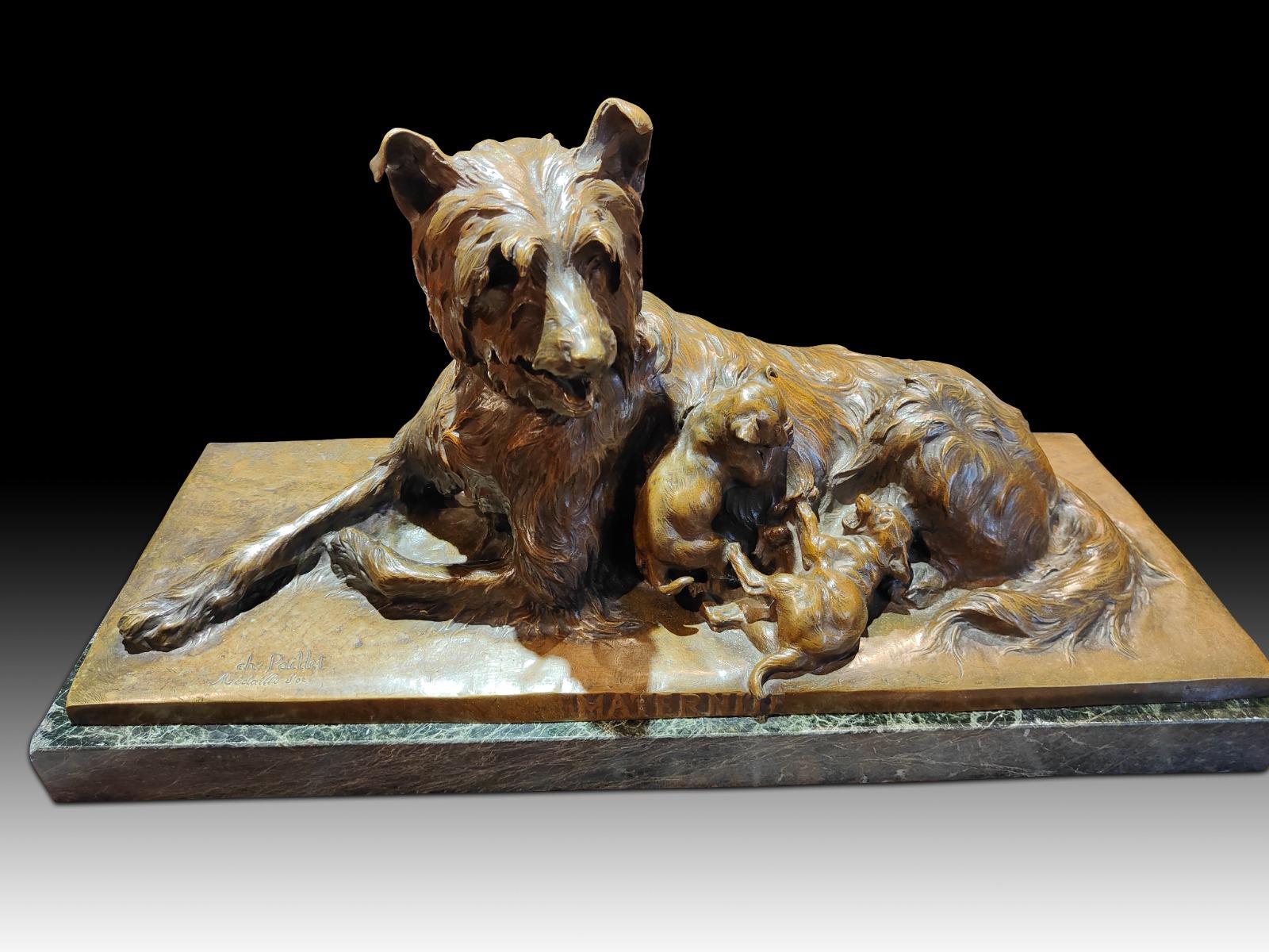 Charles Paillet (francese, 1871-1937) Scultura in bronzo in vendita 4