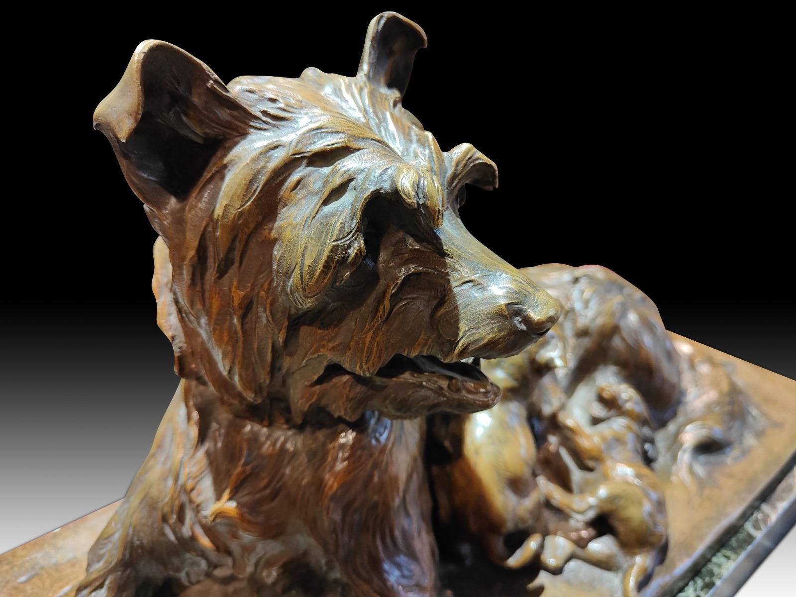 Fatto a mano Charles Paillet (francese, 1871-1937) Scultura in bronzo in vendita
