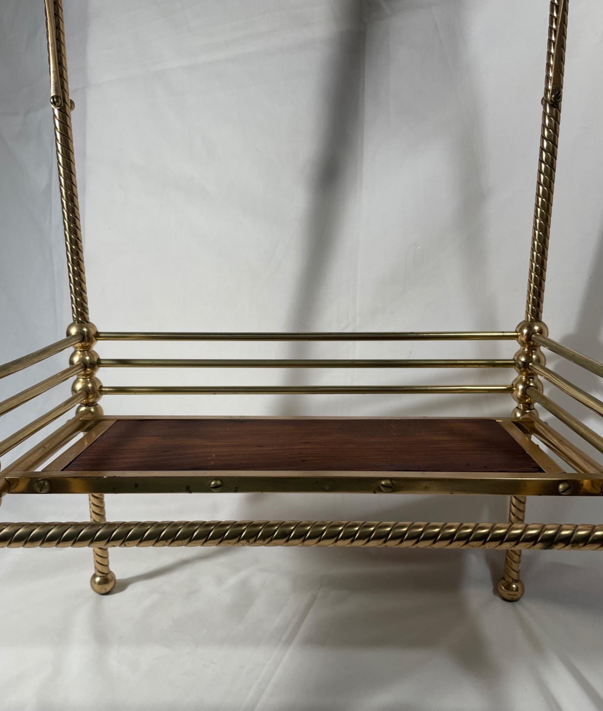 Charles Parker Aesthetic Movement Brass Telephone Table Stand, ca. 1880 1