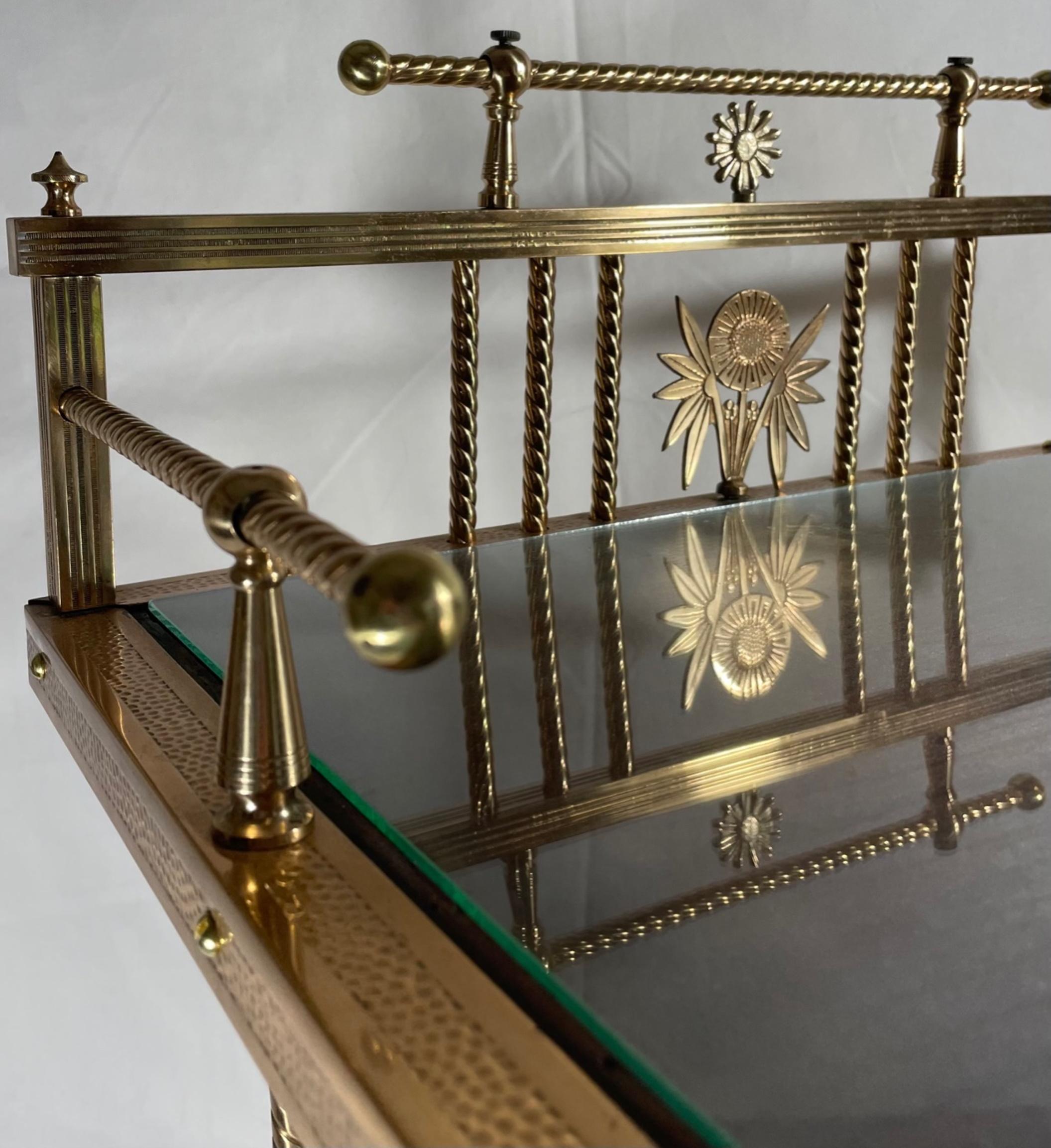 Charles Parker Aesthetic Movement Brass Telephone Table Stand, ca. 1880 2