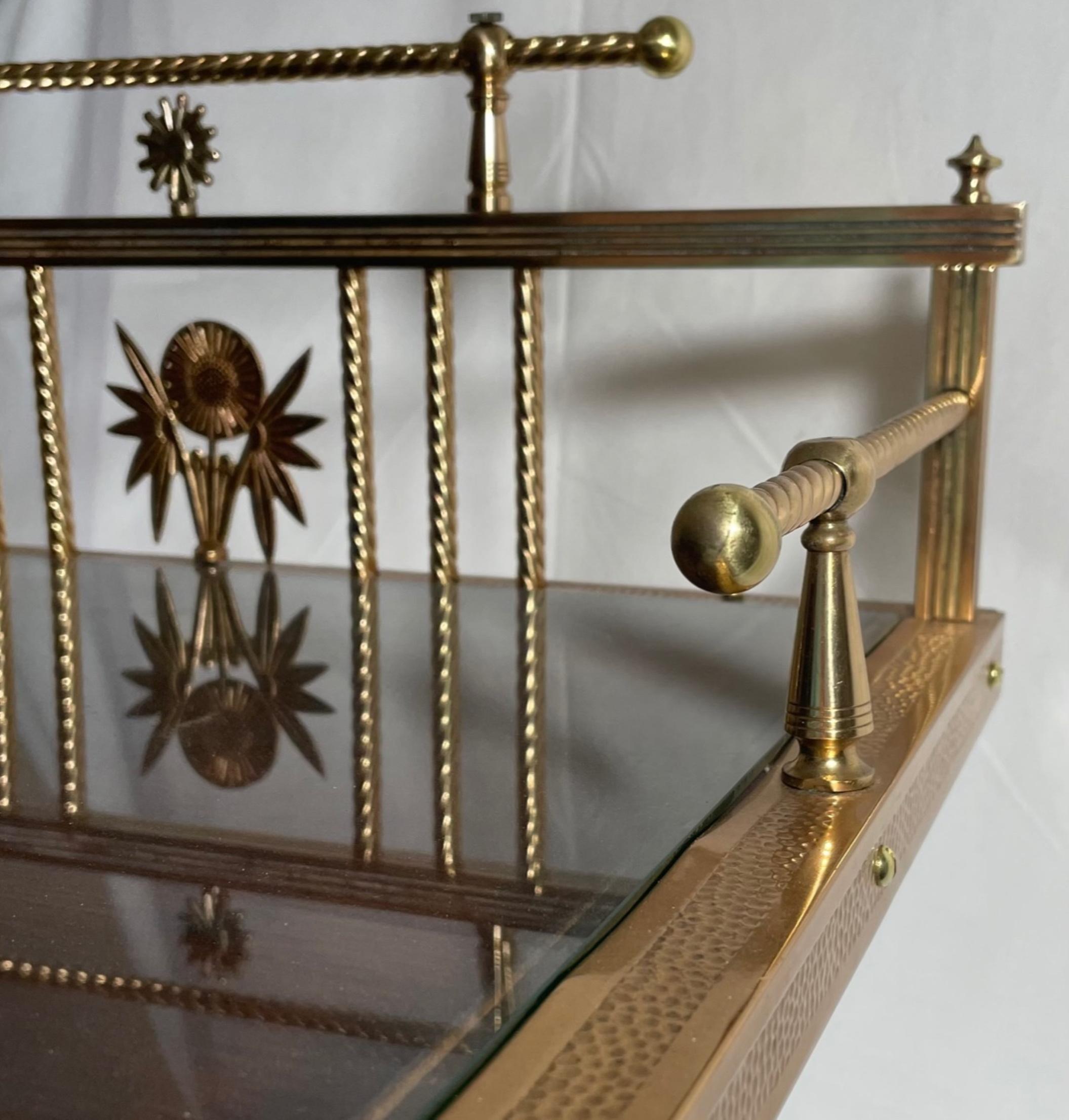 Charles Parker Aesthetic Movement Brass Telephone Table Stand, ca. 1880 3
