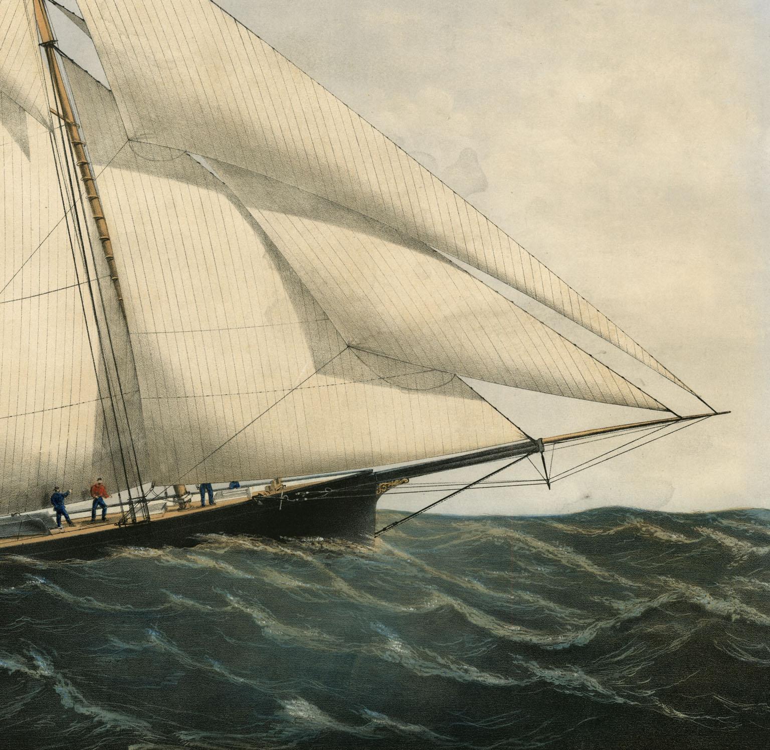 Le yacht « Henrietta » pèse 205 tonnes. Modelé par M. Wm. Tooker, N.Y. Construit par M. ... en vente 1