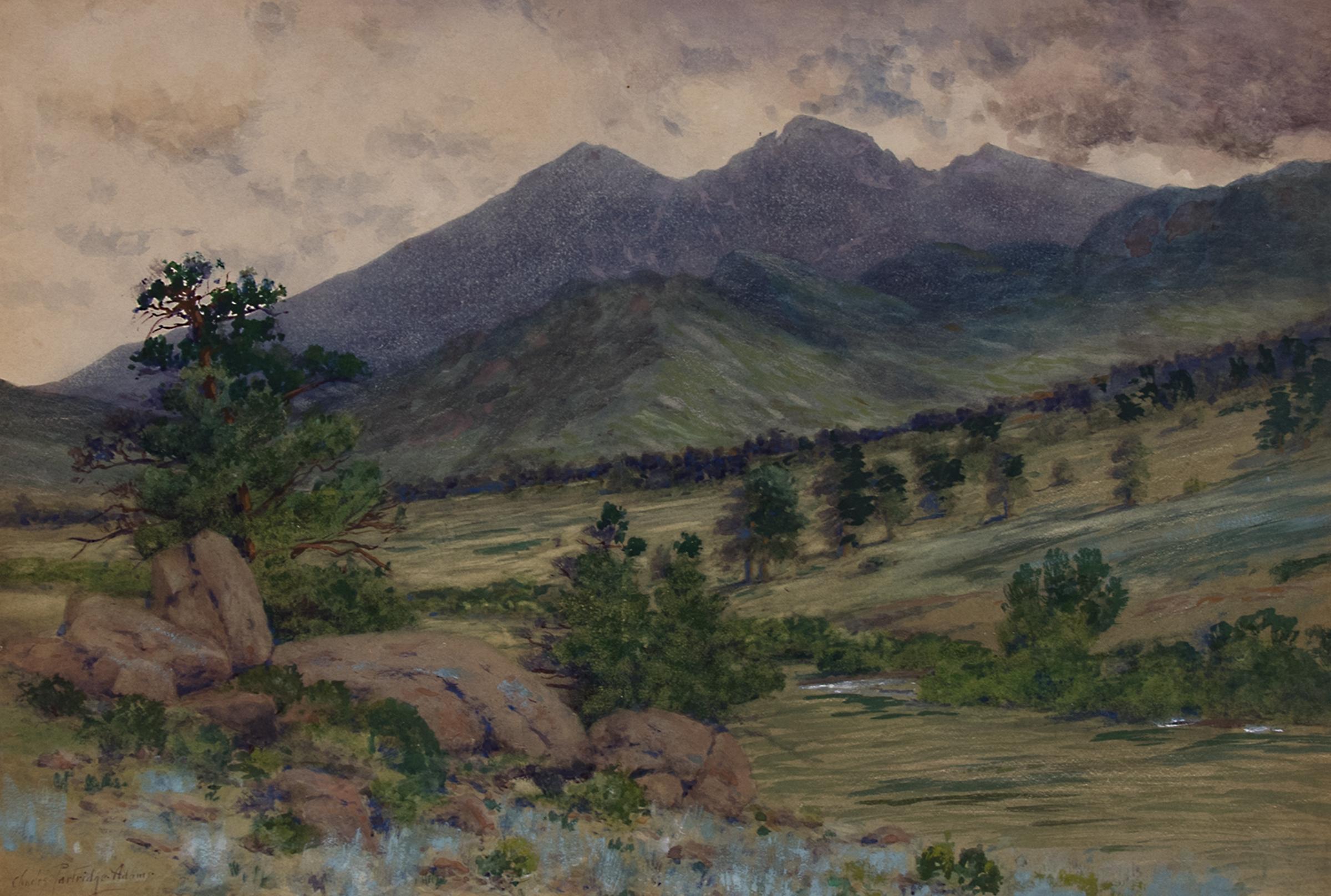Scene in the Rockies - Painting by Charles Partridge Adams