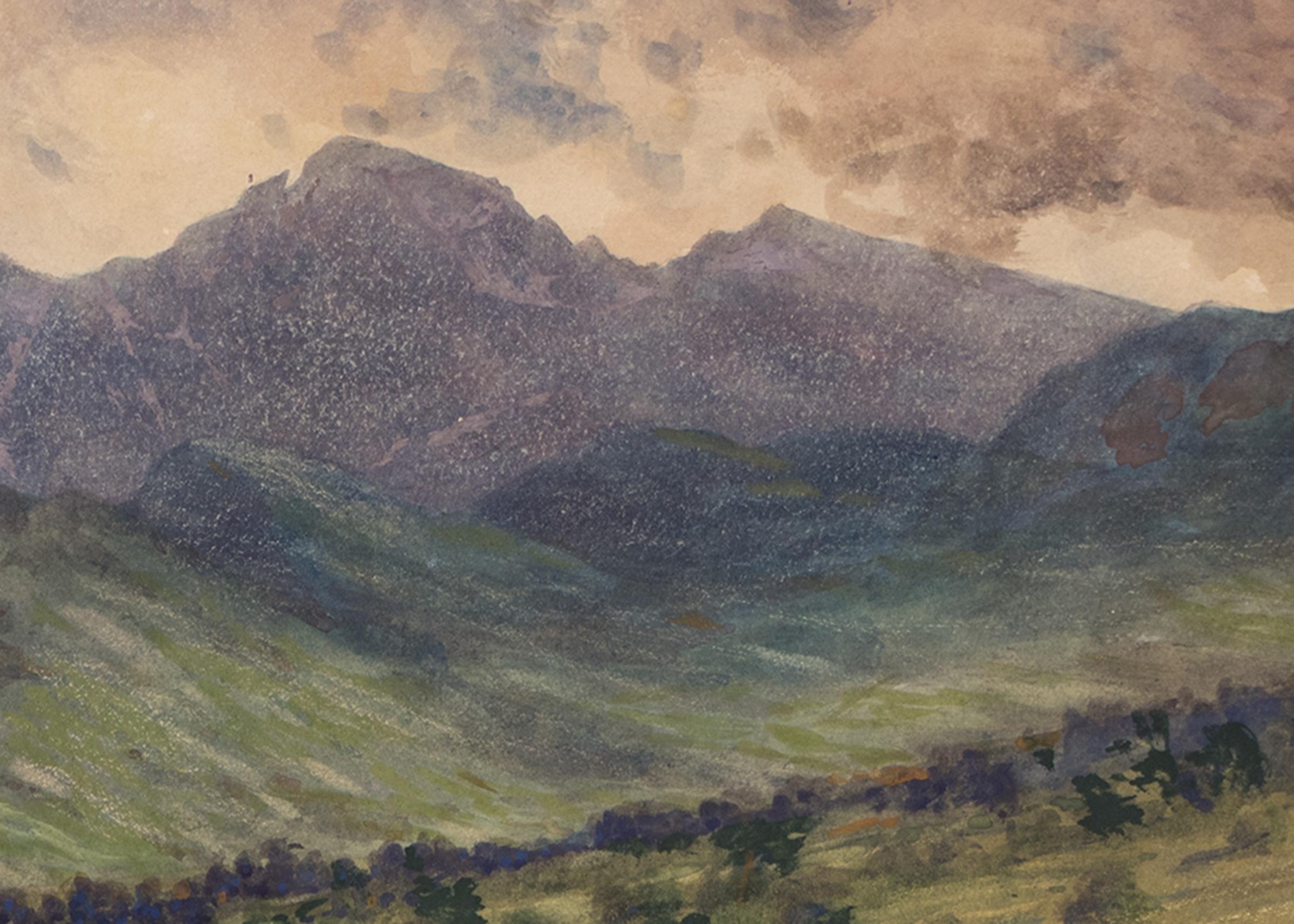 Scene in the Rockies - American Impressionist Painting by Charles Partridge Adams