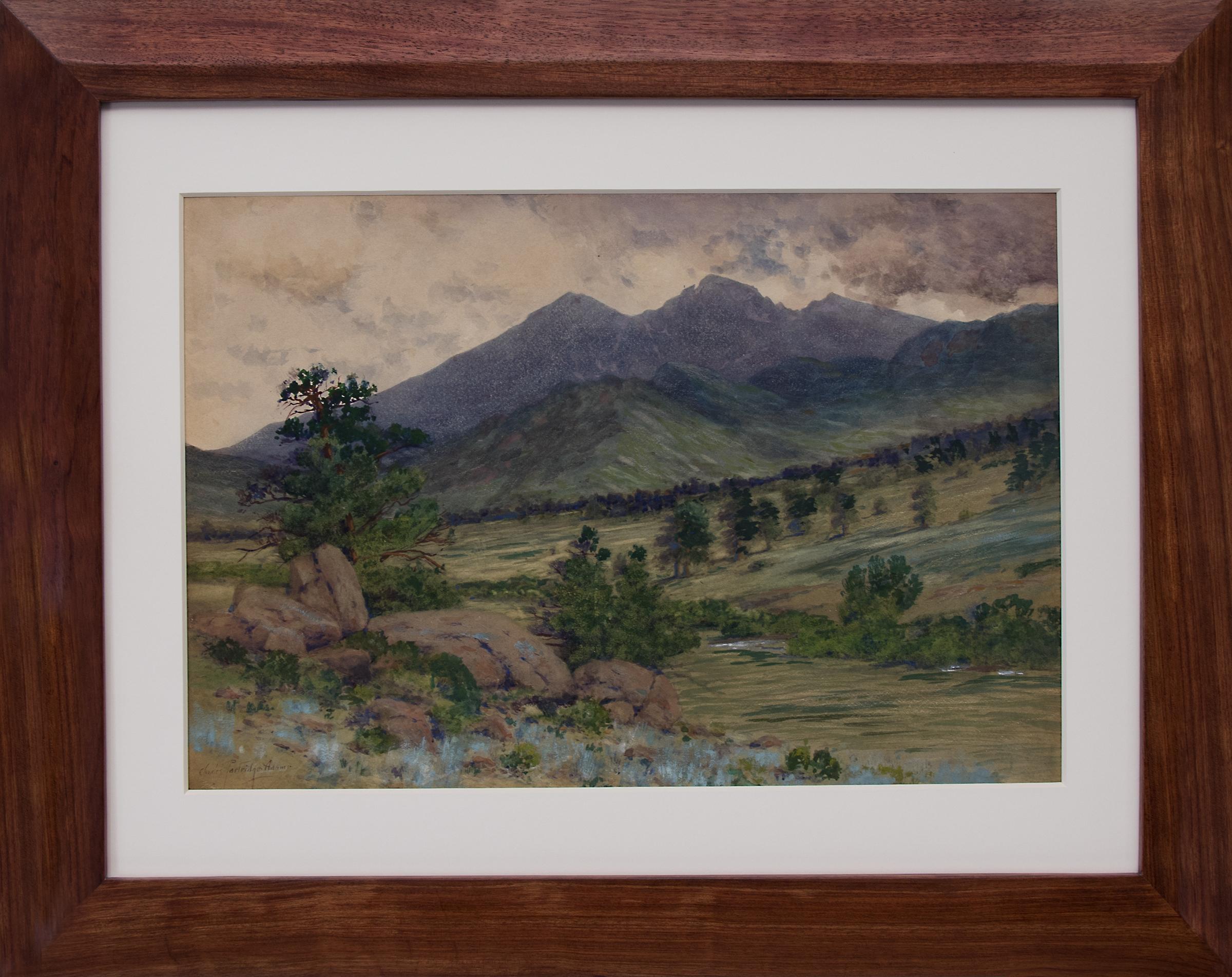 Charles Partridge Adams Landscape Painting - Scene in the Rockies