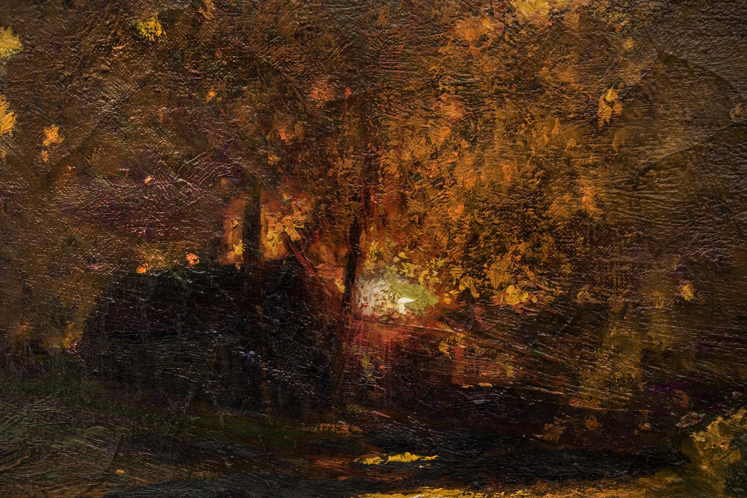 Sunset Along Front Range, Colorado, Impressionist Landscape Oil Painting  For Sale 2