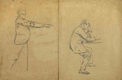 Study of Figures - Lithograph by Charles Paul Renouard - Early 20th Century