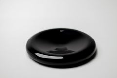 Charles Pfister Schale aus schwarzem Muranoglas für Salviati, Italien, um 1970