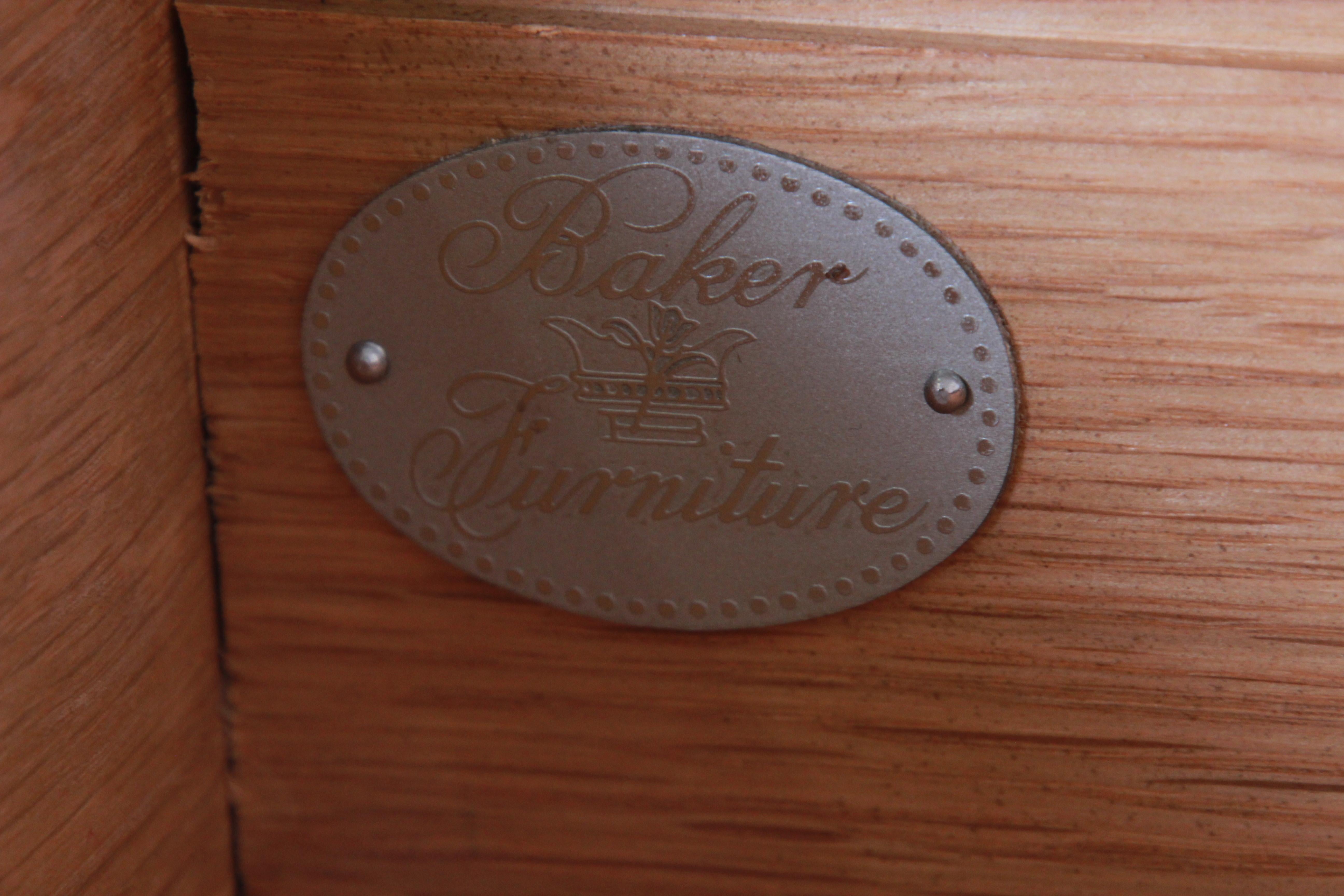 Charles Pfister for Baker Art Deco Primavera Executive Desk, Newly Refinished 13