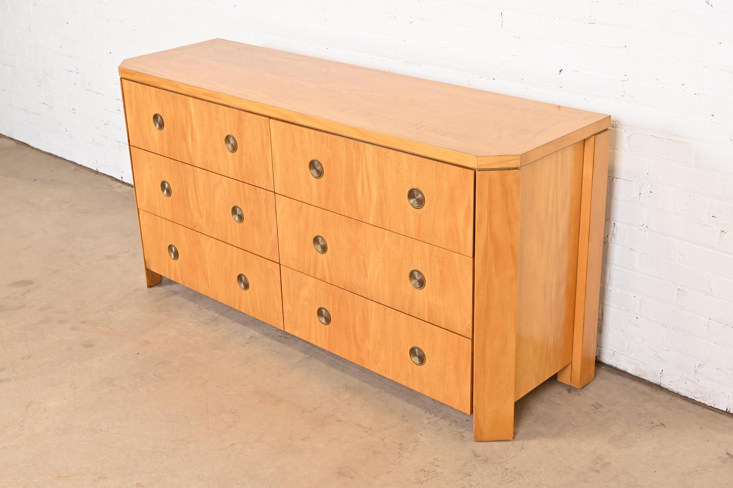 Charles Pfister for Baker Furniture Modern Art Deco Primavera Dresser In Good Condition For Sale In South Bend, IN