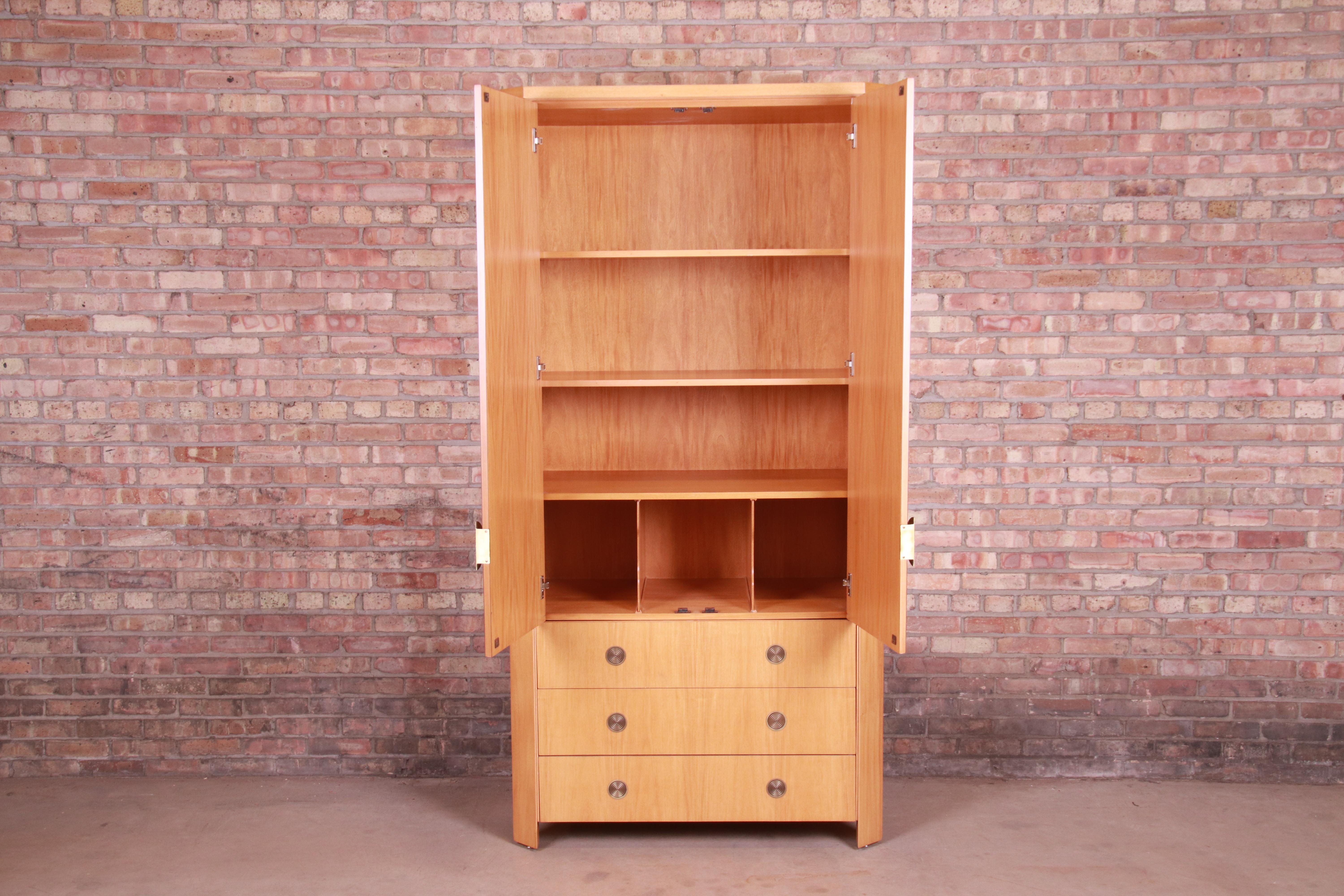 Charles Pfister for Baker Furniture Modern Art Deco Primavera Wardrobe Dresser 3