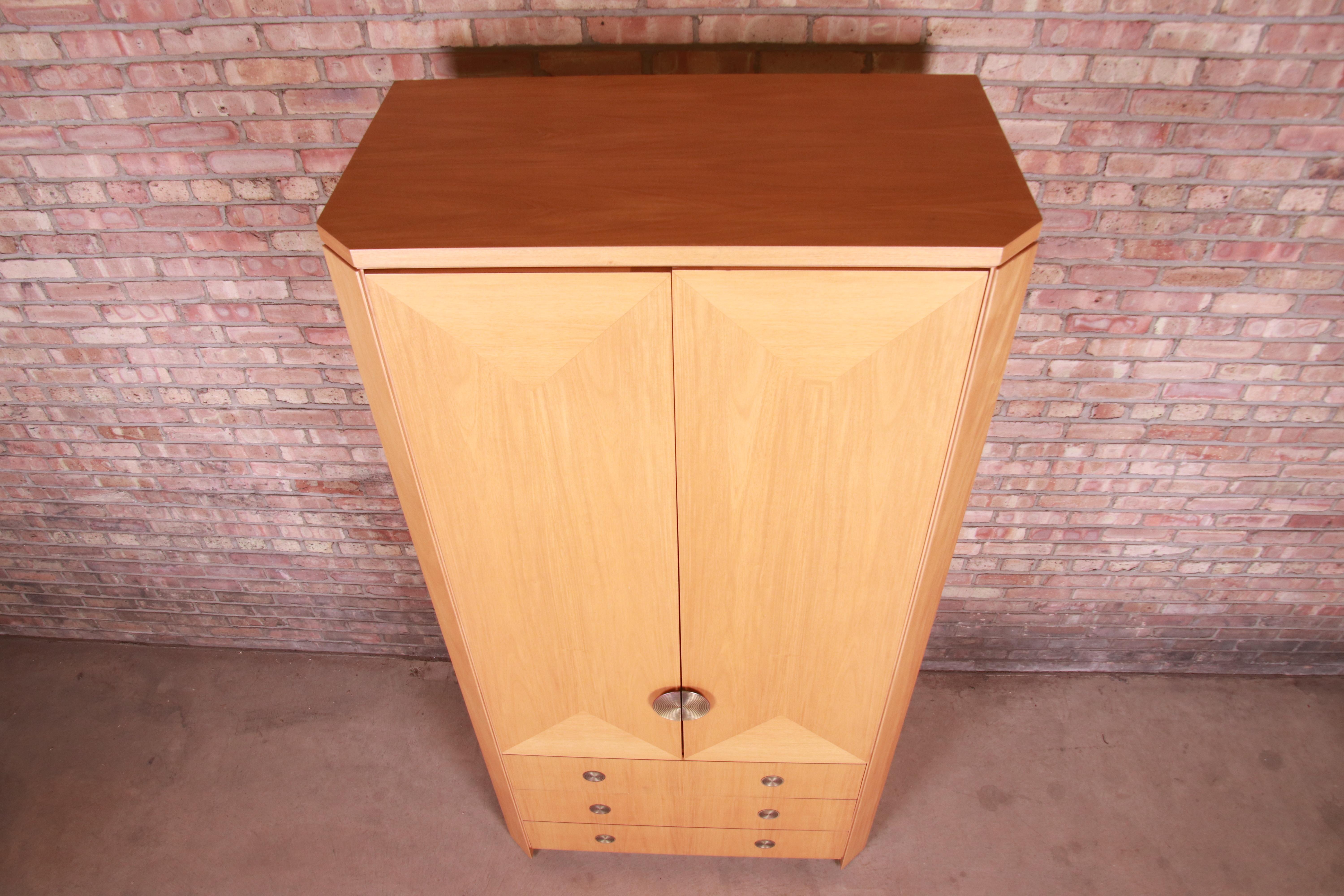 Charles Pfister for Baker Furniture Modern Art Deco Primavera Wardrobe Dresser 5