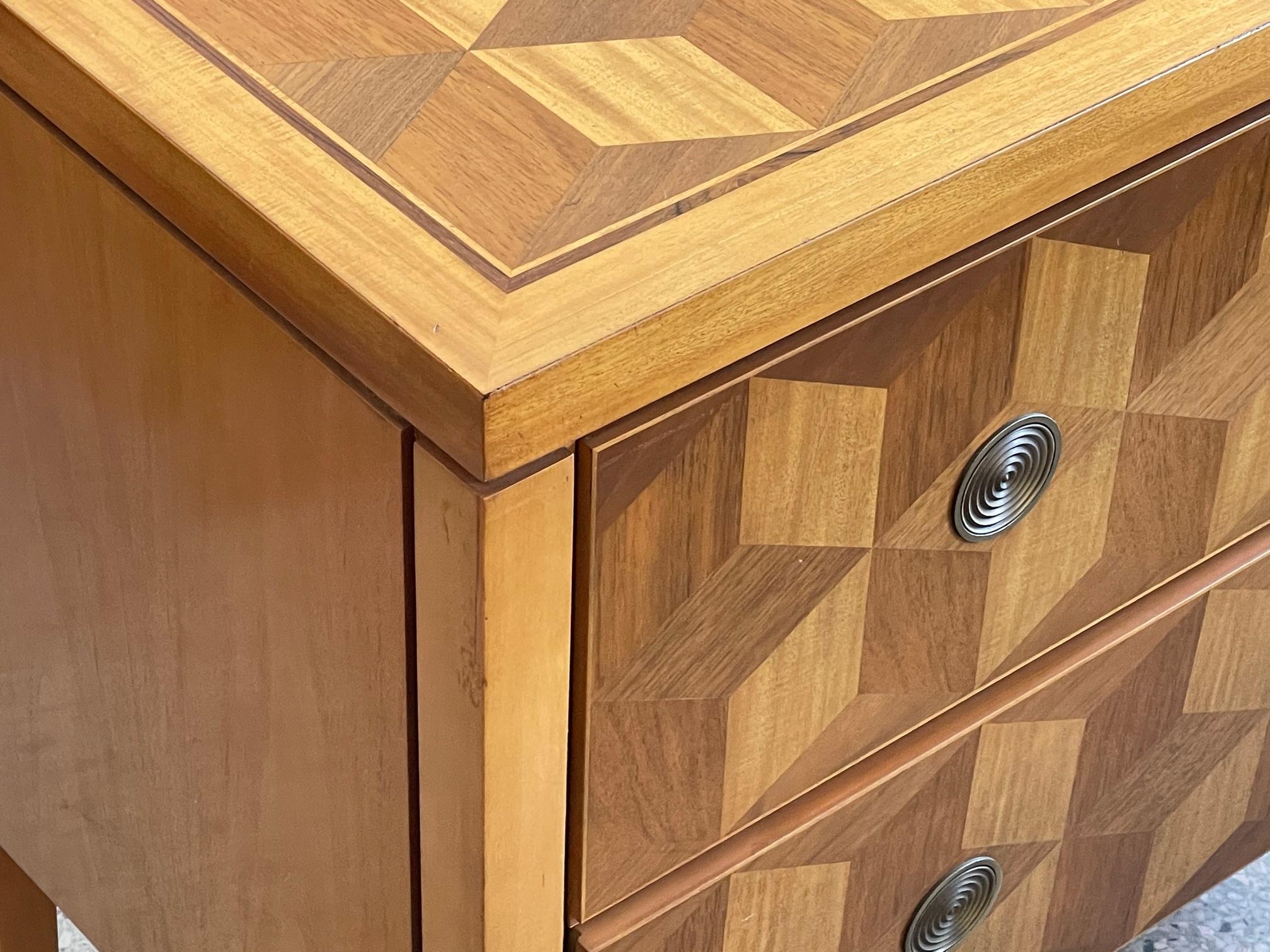 Charles Pfister for Baker Inlaid Parquetry Chest 2