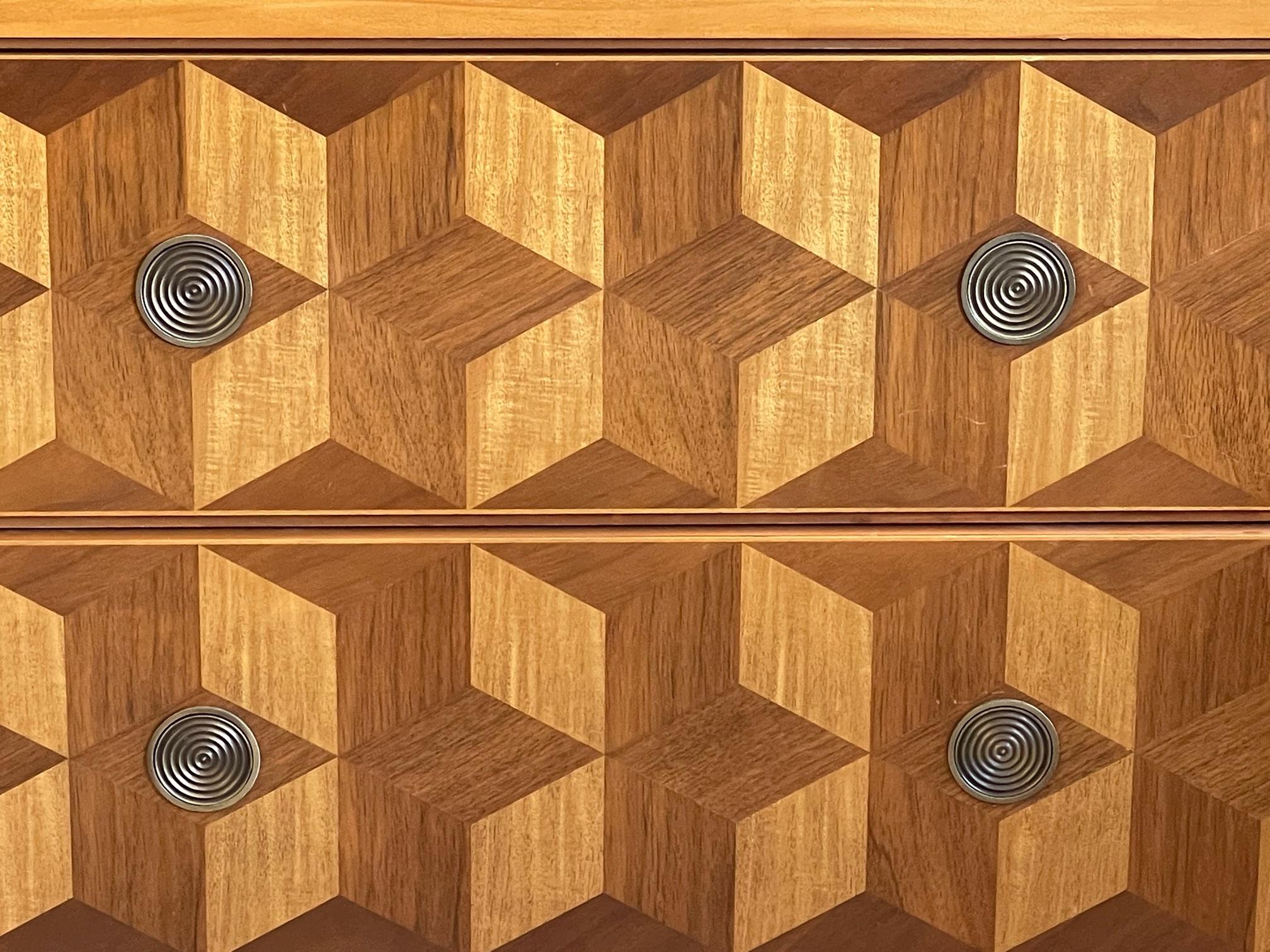 Charles Pfister for Baker Inlaid Parquetry Chest 3