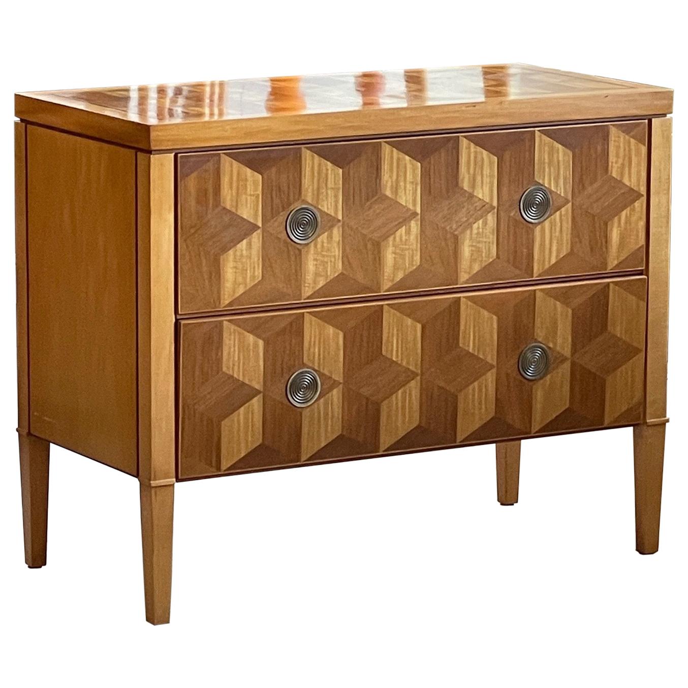 Charles Pfister for Baker Inlaid Parquetry Chest