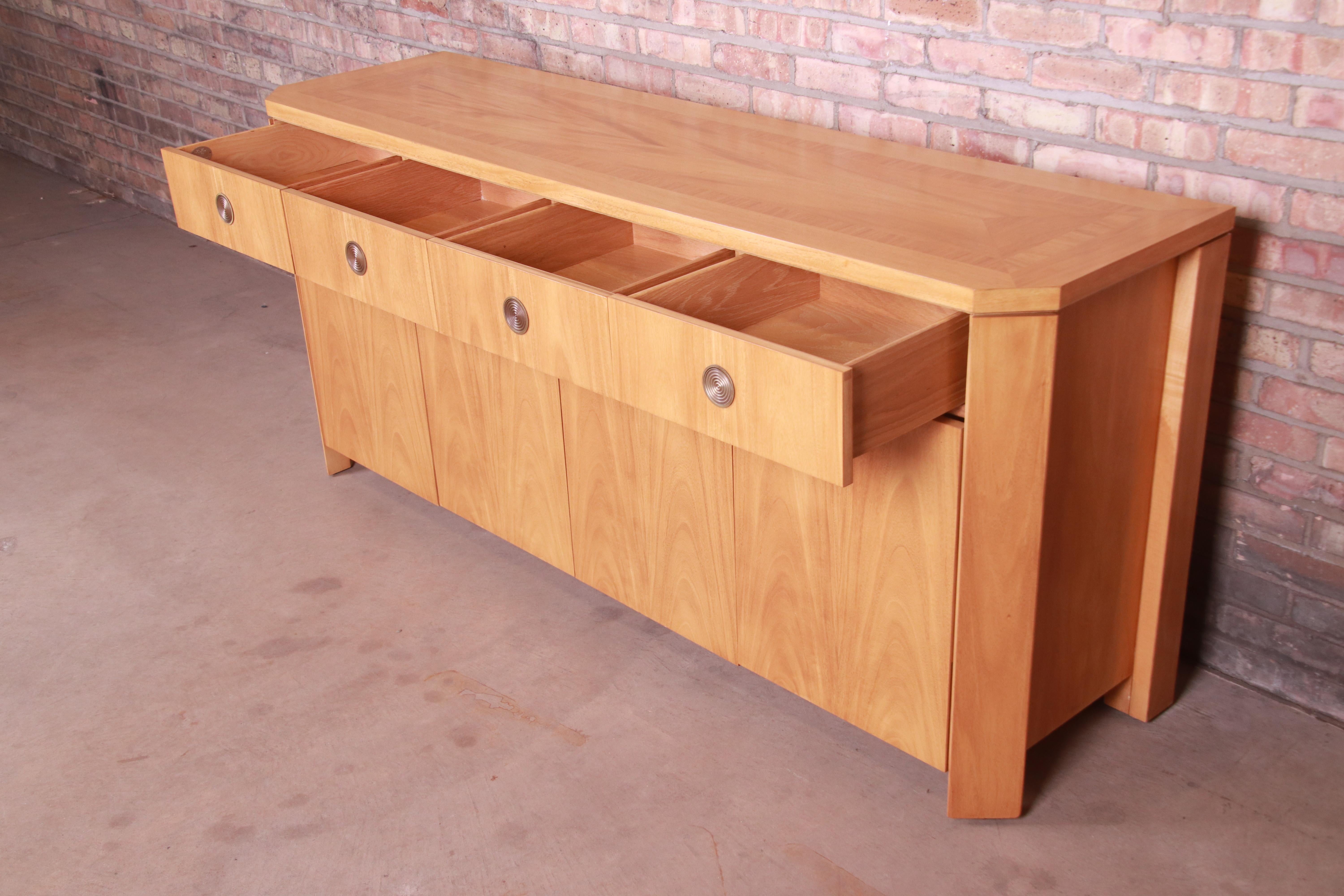 Charles Pfister for Baker Primavera Art Deco Sideboard, Newly Refinished 2