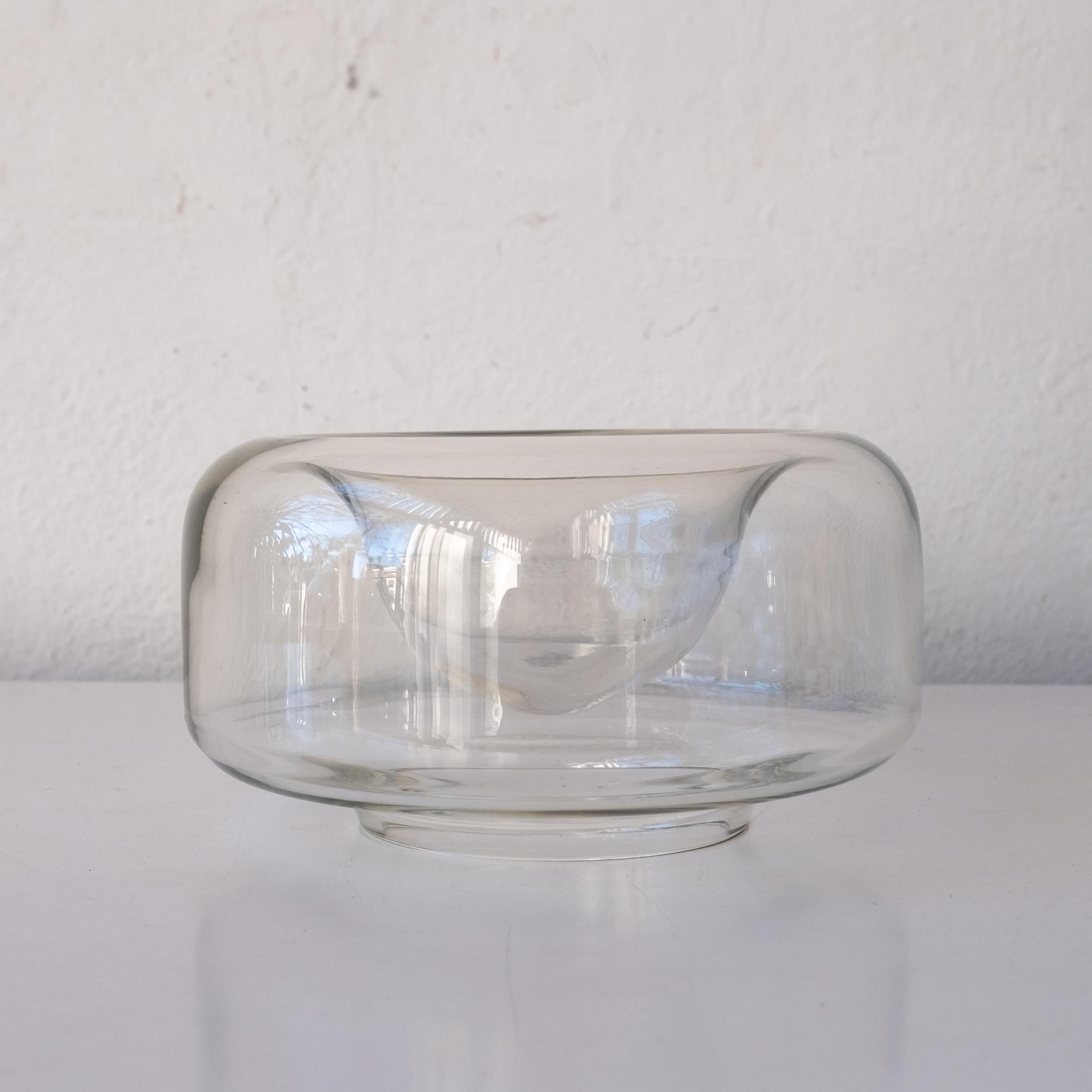 Charles Pfister for Knoll glass bowl. A simple form that is emblematic of his simple and elegant aesthetic. Pfister designed a range of clear glass bowls that were made by Vistosi in Murano, Italy. They are sold by Knoll.

Charles Pfister studied