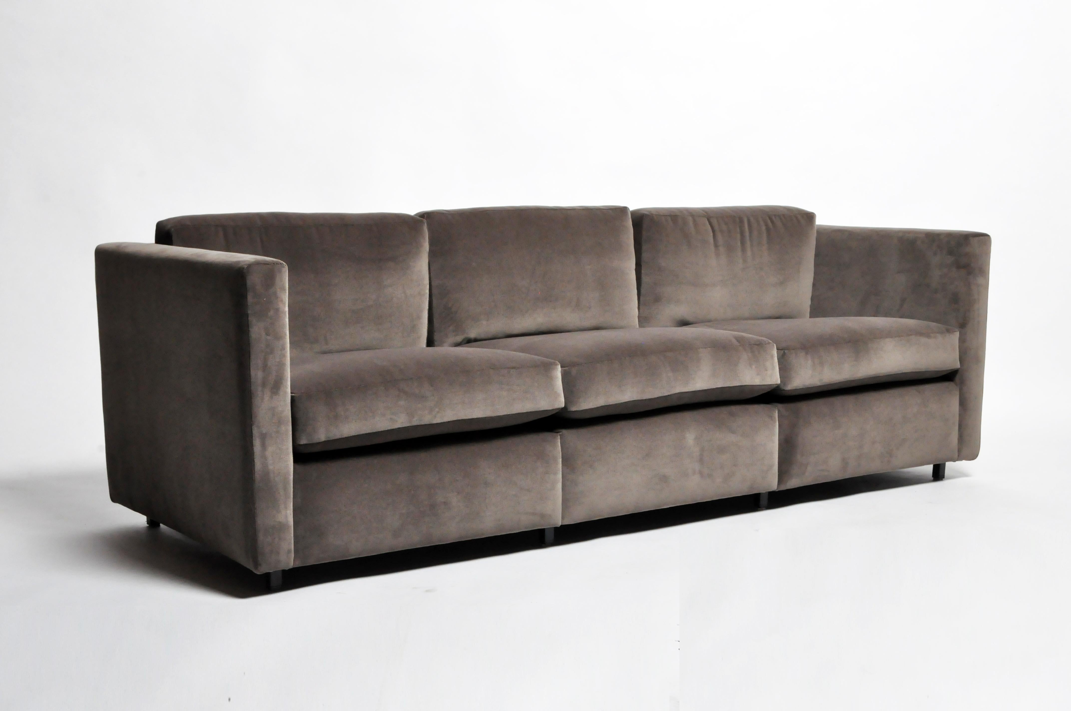 Handsomely designed by Charles Pfister the Knoll sofa features beautiful clean lines and proportions. The timeless appeal and superb craftsmanship reflect his interest in 