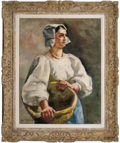 Antique The Italian, Oil on Canvas, 1924