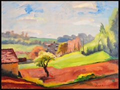 Touraine - Early 20th Century French Post Impressionist Landscape Oil Painting