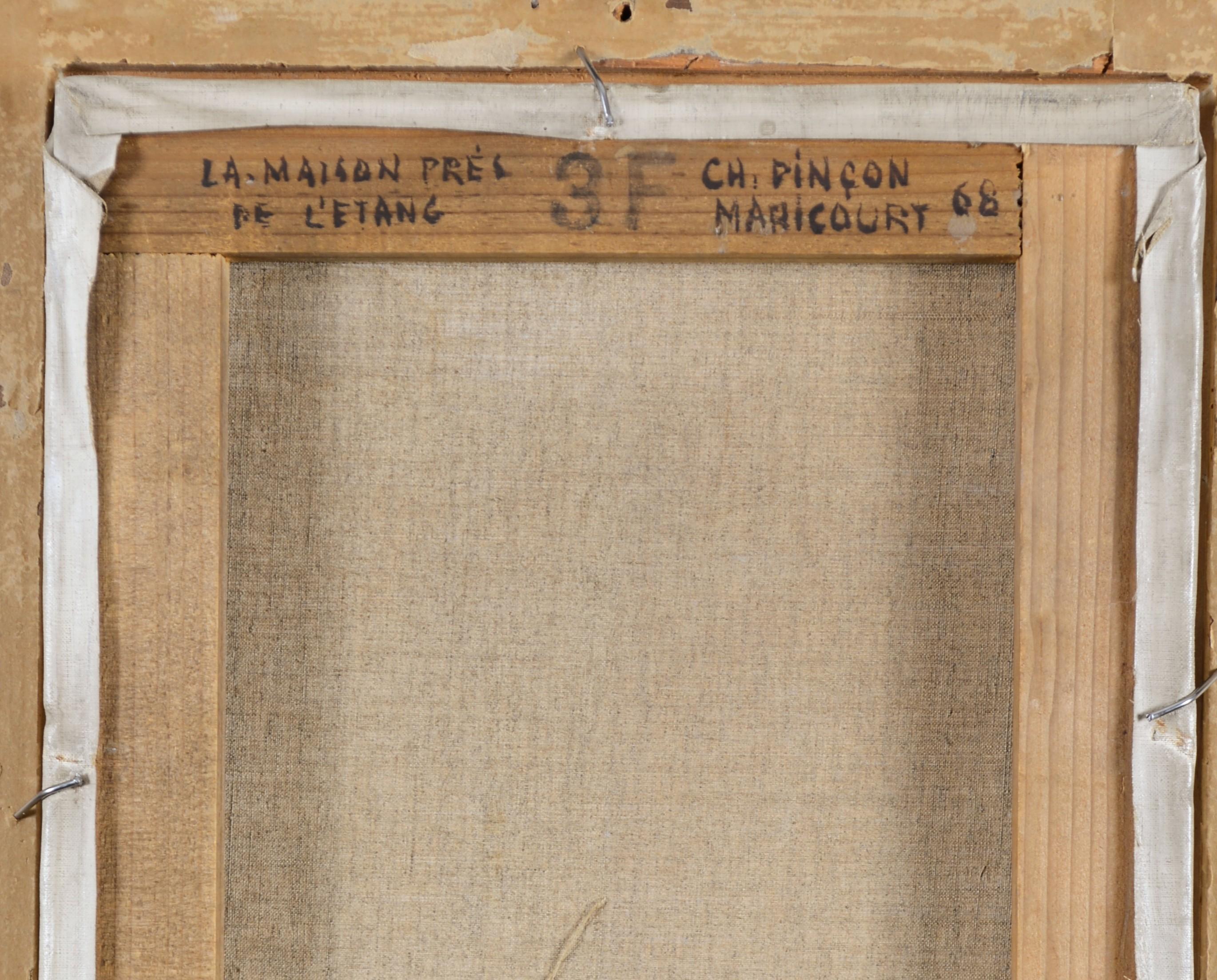 La Maison Pres de l'Etang - Paisaje invernal francés de mediados del siglo XX en venta 3