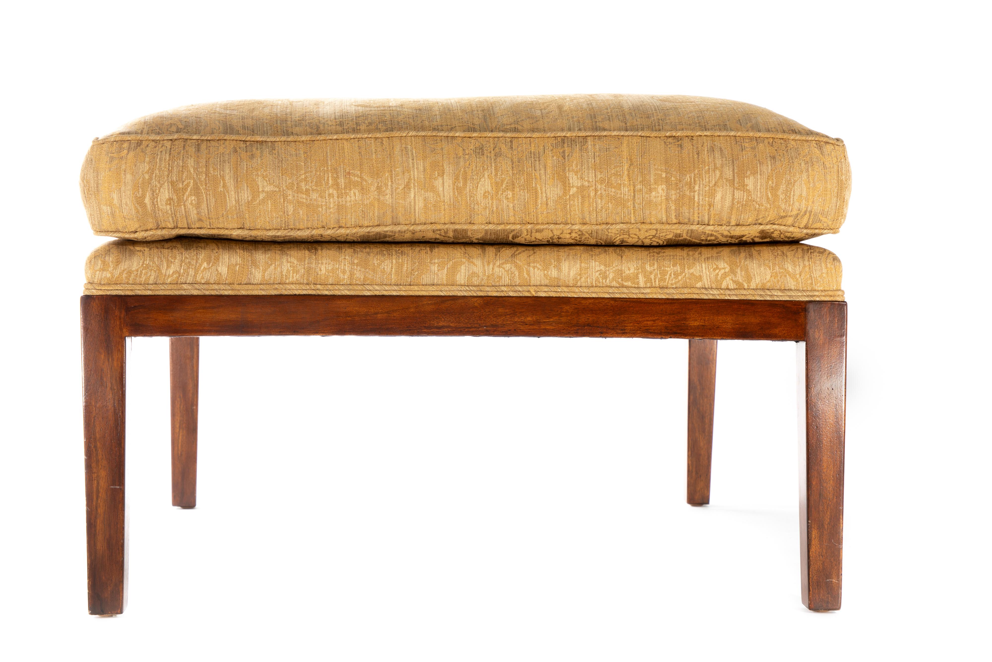 Fabric Charles Pollack Custom Ottoman For Sale