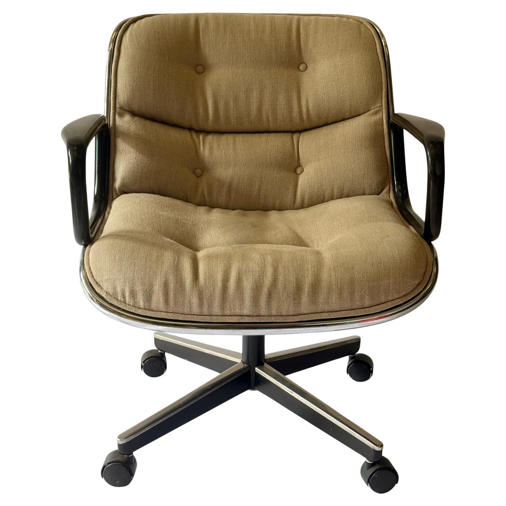 Charles Pollack Executive Office Chair for Knoll International. 4 Star Base.1965